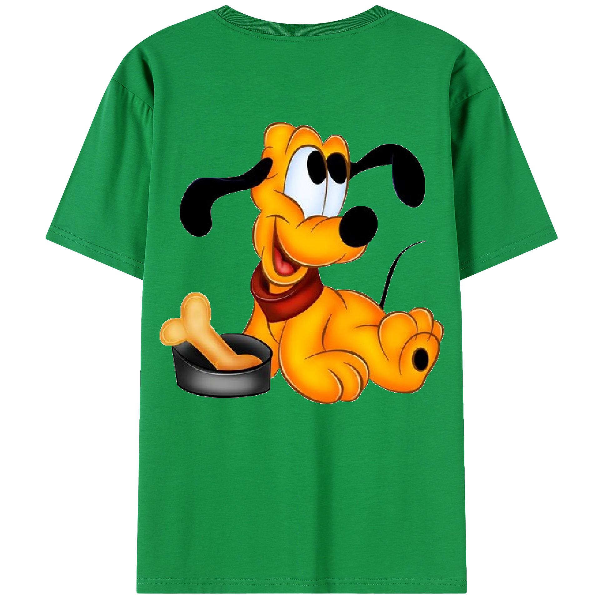 ミッキーマウス Mickey Mouse 綿100％ メンズ半袖Tシャツ（バックプリント） 通気性