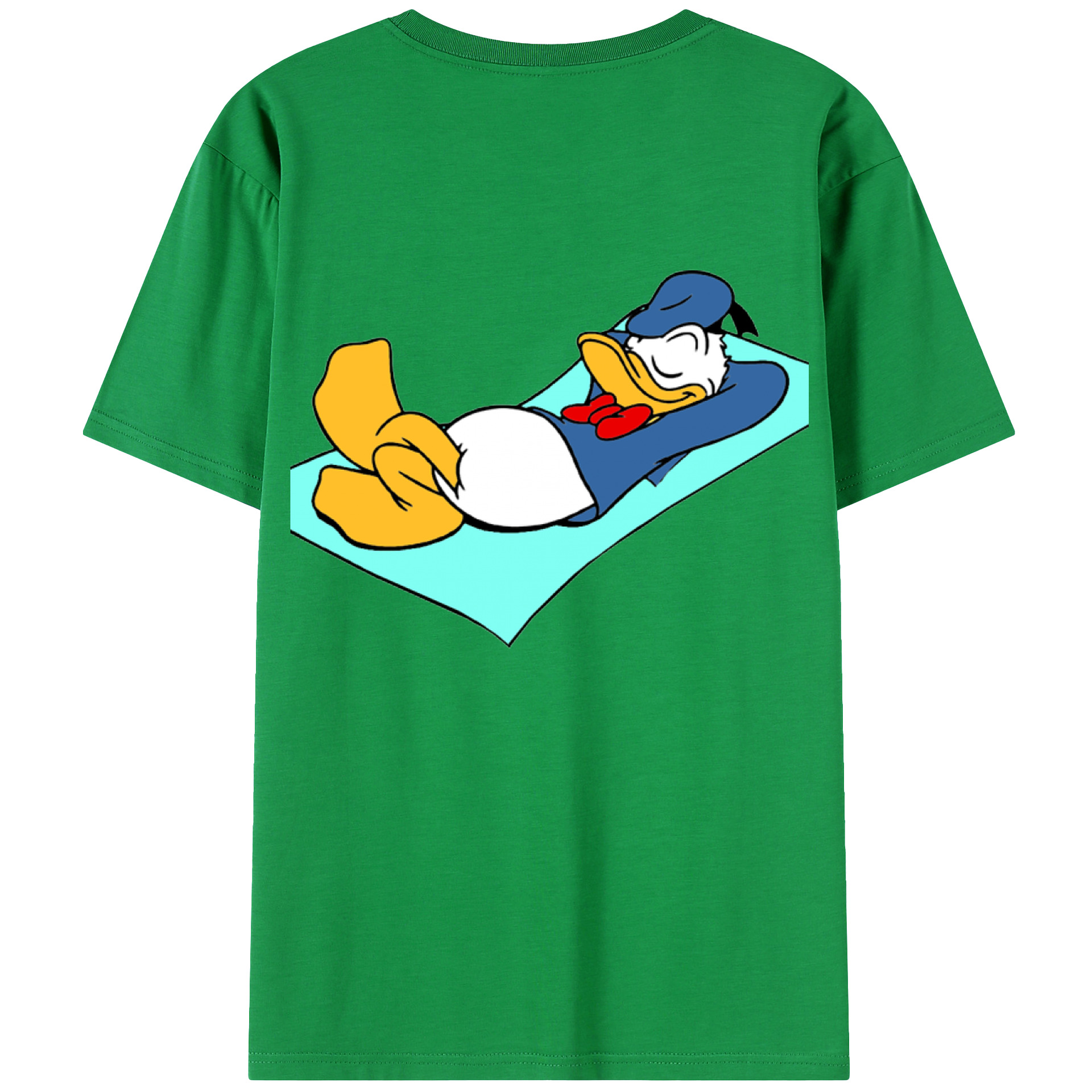 ミッキーマウス Mickey Mouse 綿100％ メンズ半袖Tシャツ（バックプリント） 通気性