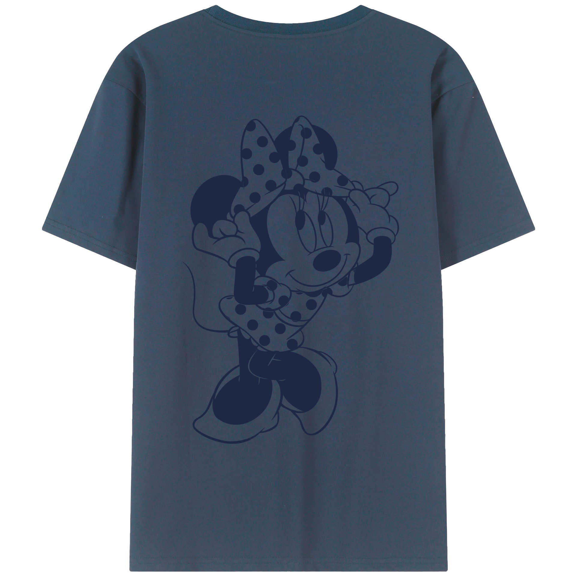 ミッキーマウス Mickey Mouse 綿100％ メンズ半袖Tシャツ（バックプリント） 通気性