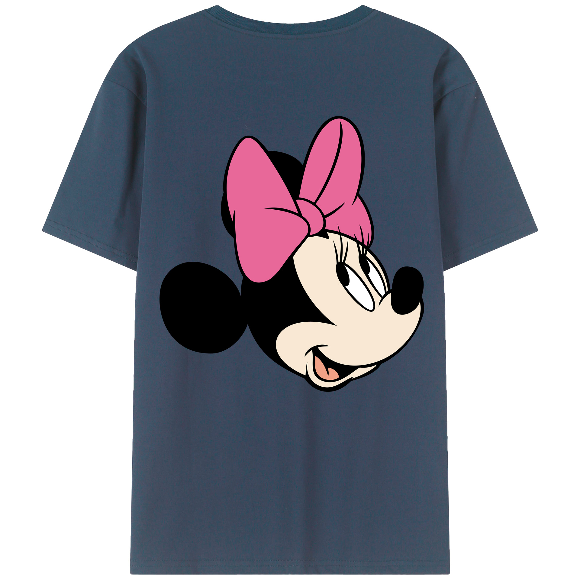 ミッキーマウス Mickey Mouse 綿100％ メンズ半袖Tシャツ（バックプリント） 通気性