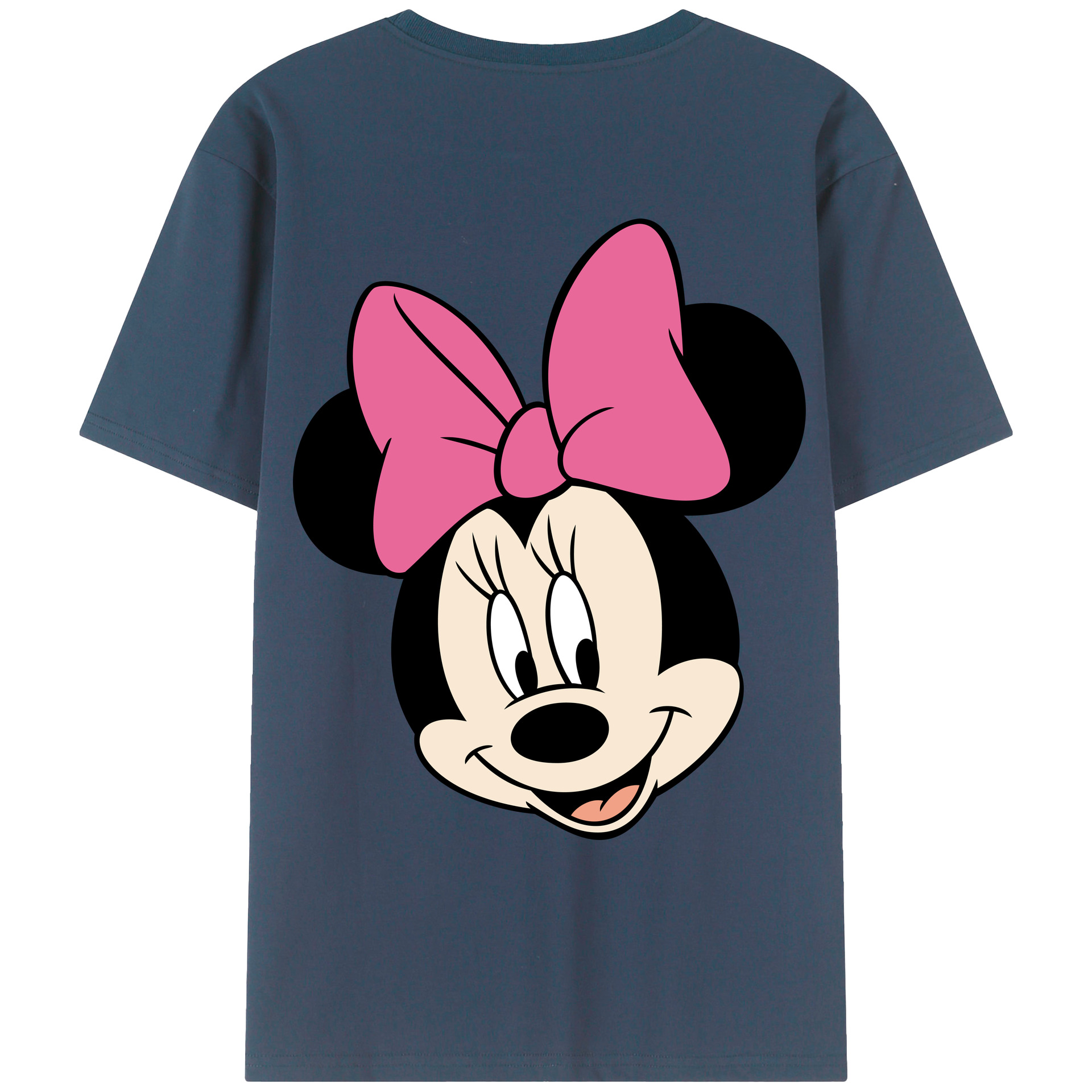 ミッキーマウス Mickey Mouse 綿100％ メンズ半袖Tシャツ（バックプリント） 通気性