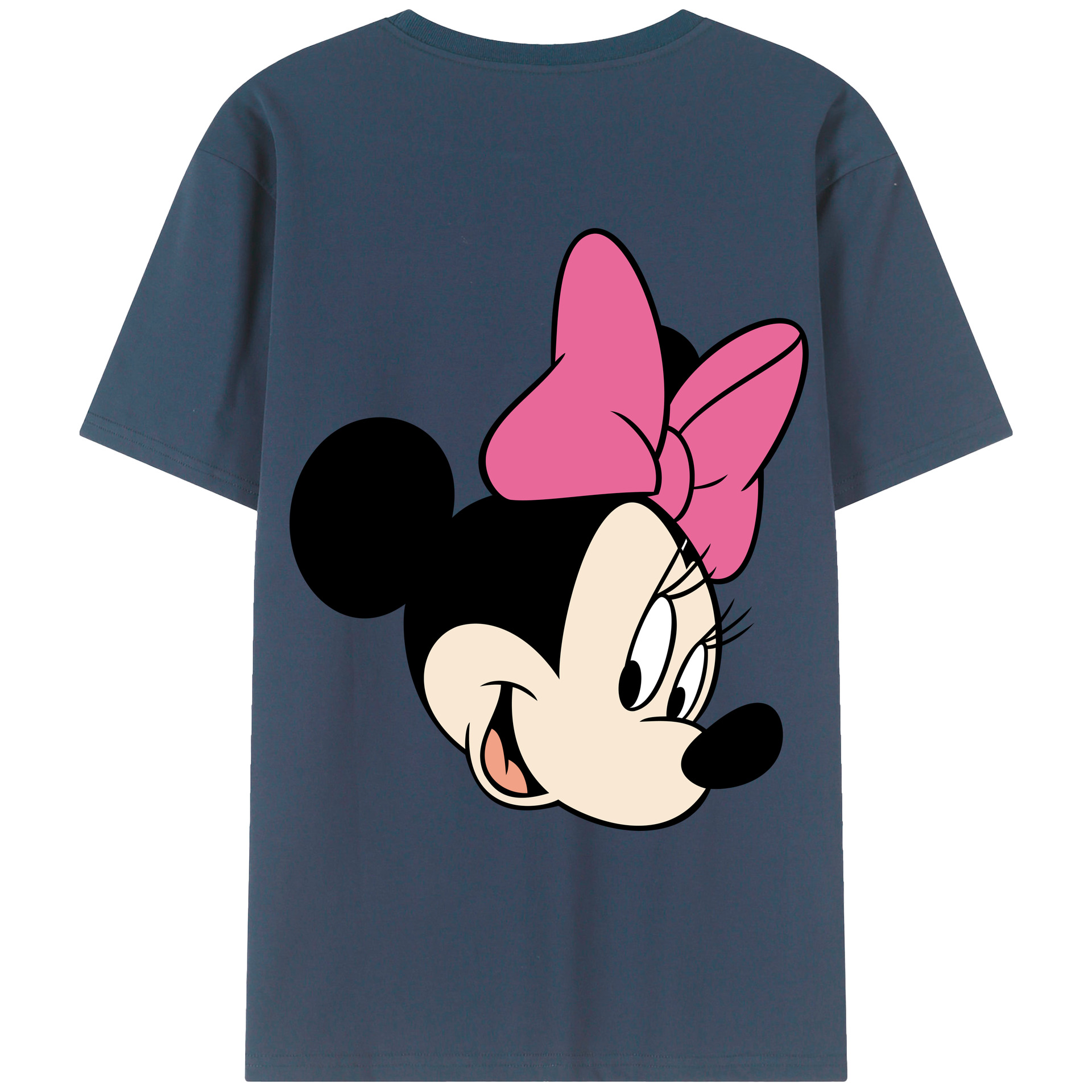 ミッキーマウス Mickey Mouse 綿100％ メンズ半袖Tシャツ（バックプリント） 通気性