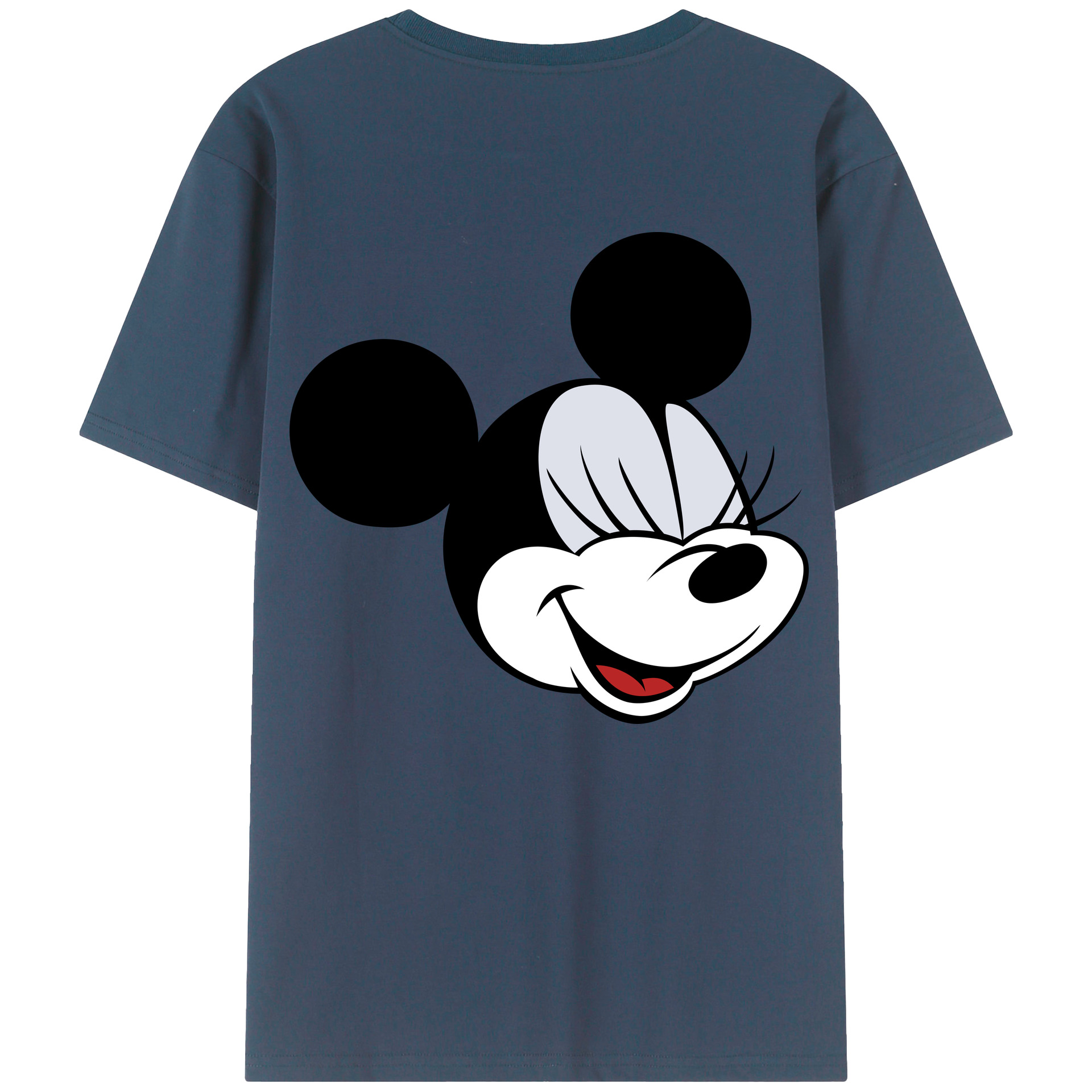 ミッキーマウス Mickey Mouse 綿100％ メンズ半袖Tシャツ（バックプリント） 通気性