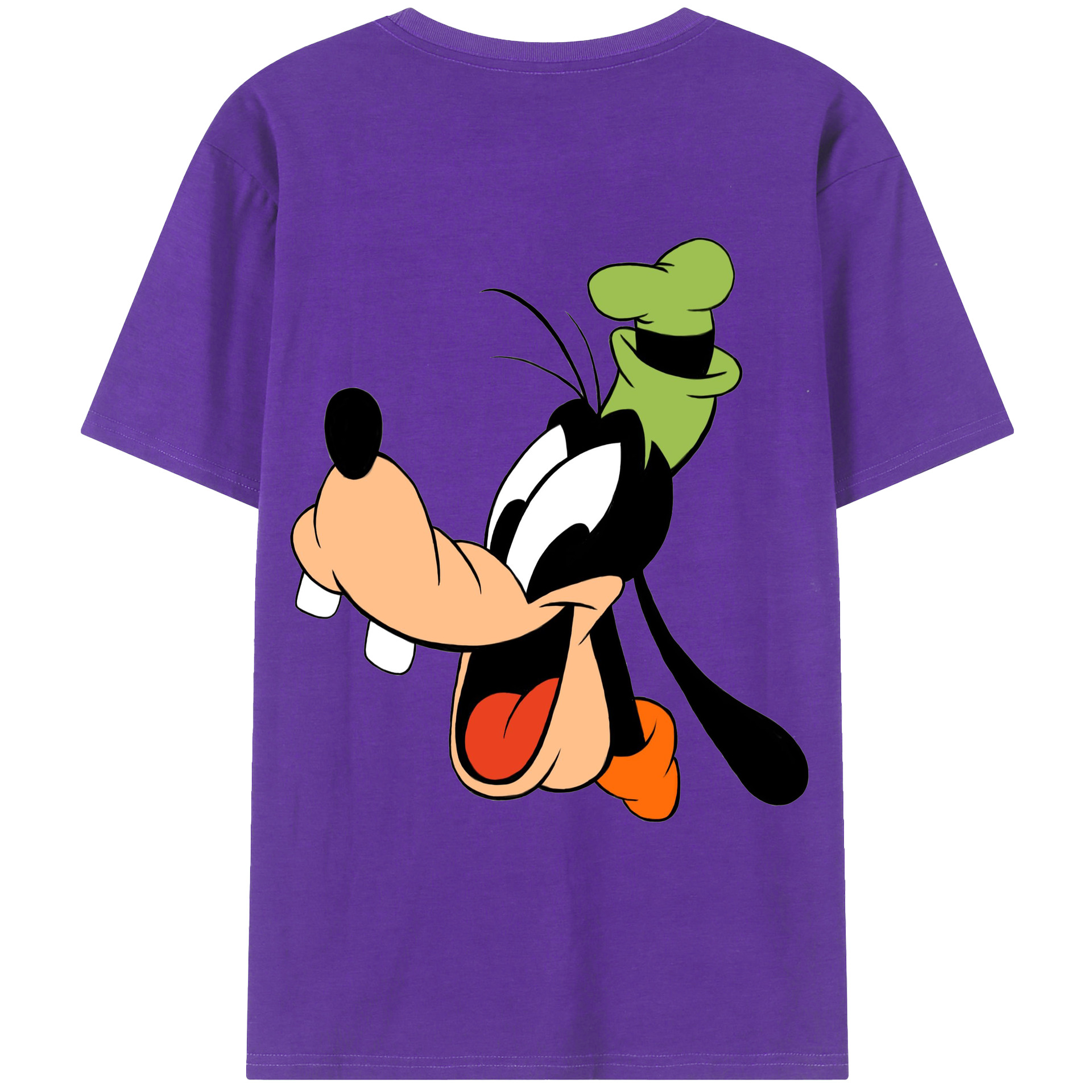 ミッキーマウス Mickey Mouse 綿100％ メンズ半袖Tシャツ（バックプリント） 通気性