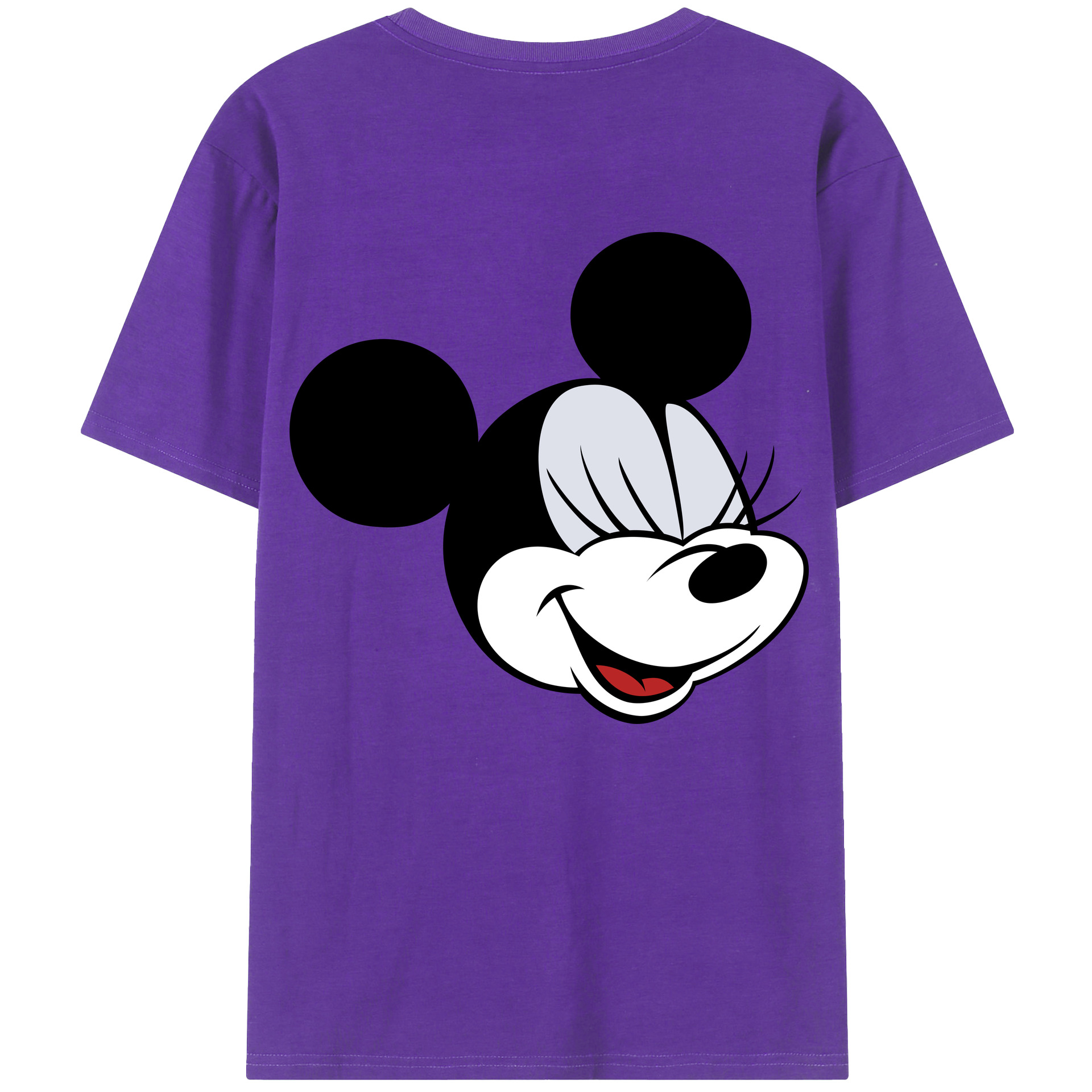 ミッキーマウス Mickey Mouse 綿100％ メンズ半袖Tシャツ（バックプリント） 通気性