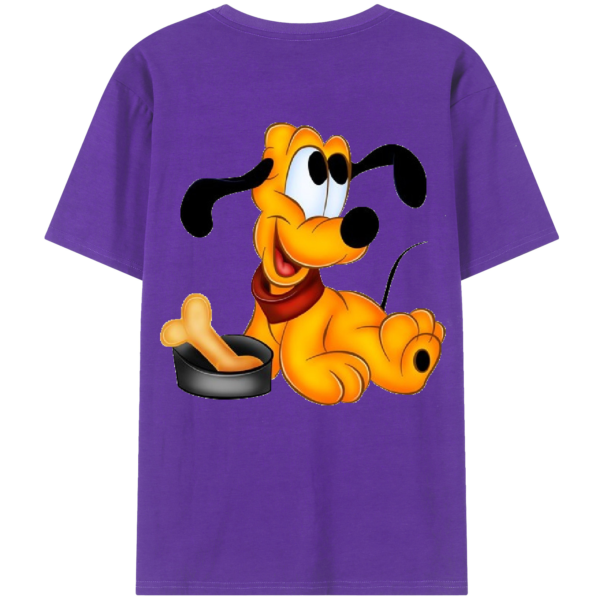 ミッキーマウス Mickey Mouse 綿100％ メンズ半袖Tシャツ（バックプリント） 通気性