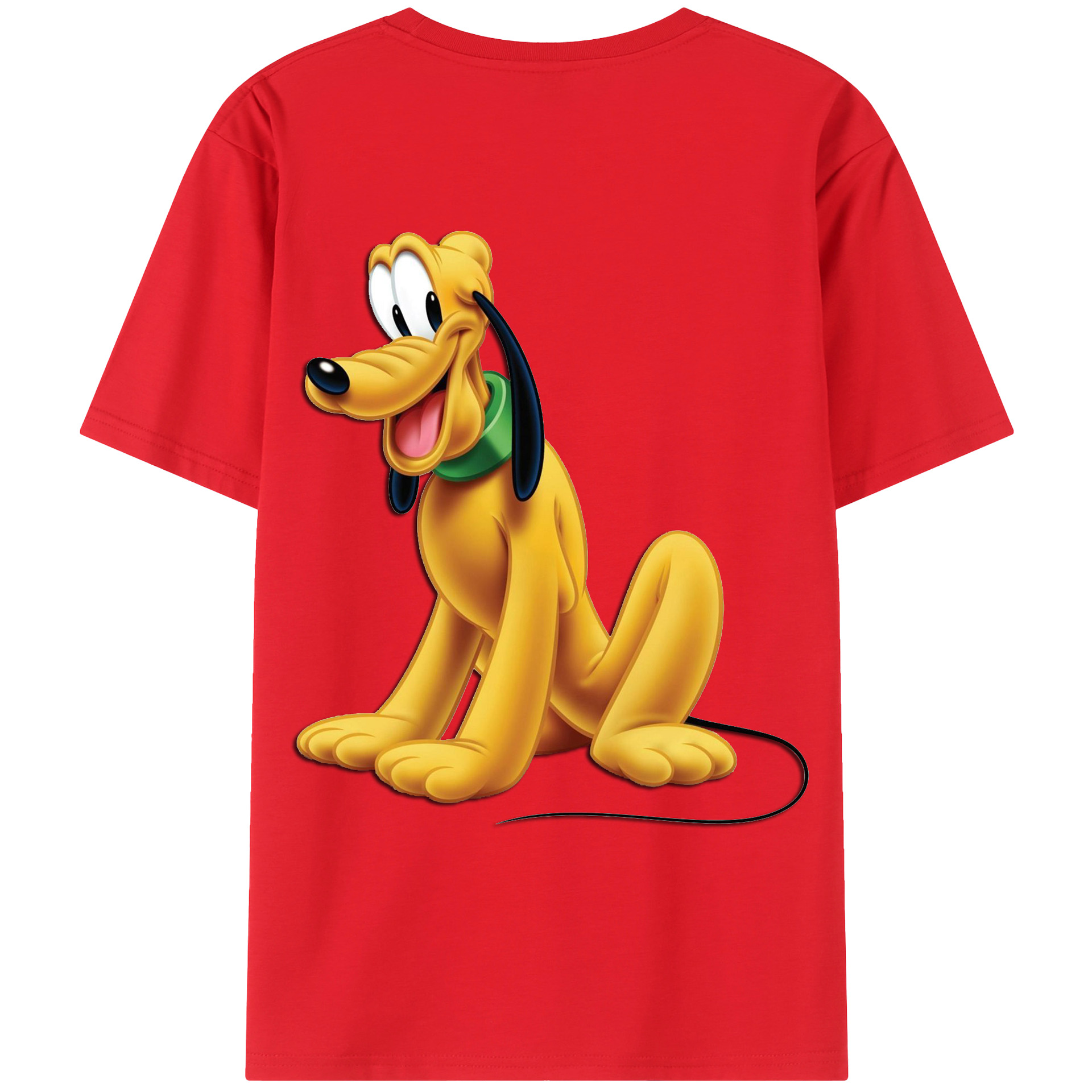 ミッキーマウス Mickey Mouse 綿100％ メンズ半袖Tシャツ（バックプリント） 通気性