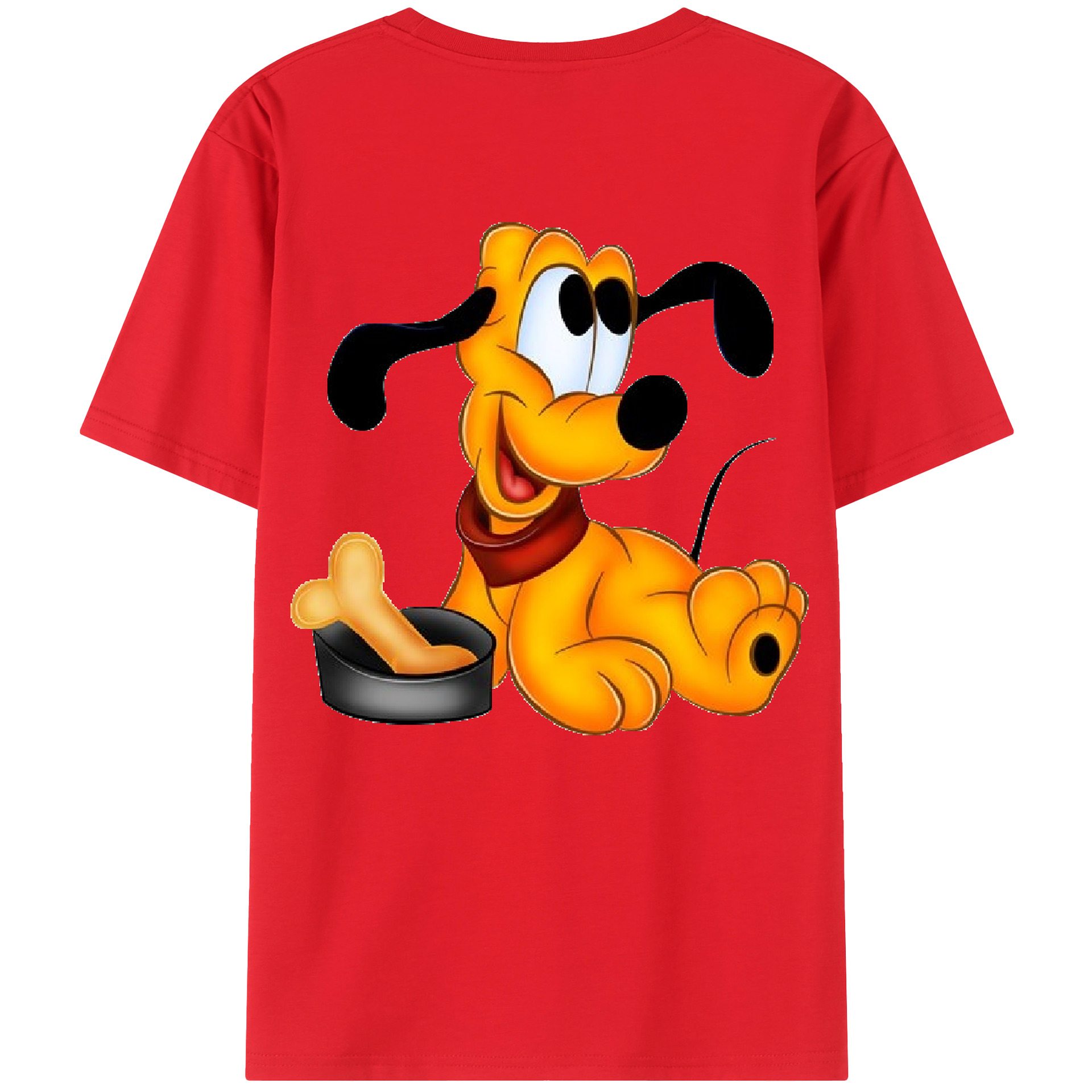 ミッキーマウス Mickey Mouse 綿100％ メンズ半袖Tシャツ（バックプリント） 通気性
