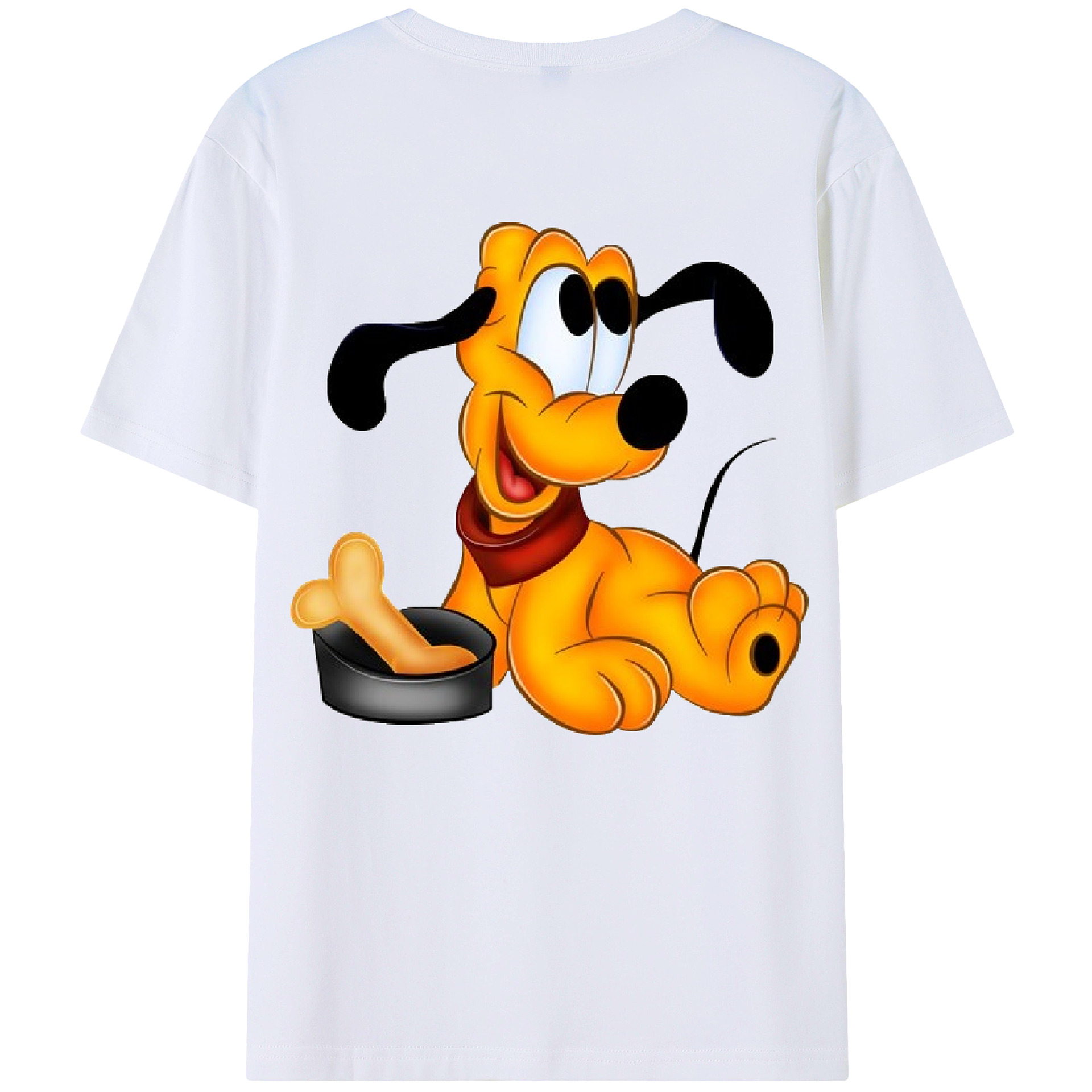 ミッキーマウス Mickey Mouse 綿100％ メンズ半袖Tシャツ（バックプリント） 通気性