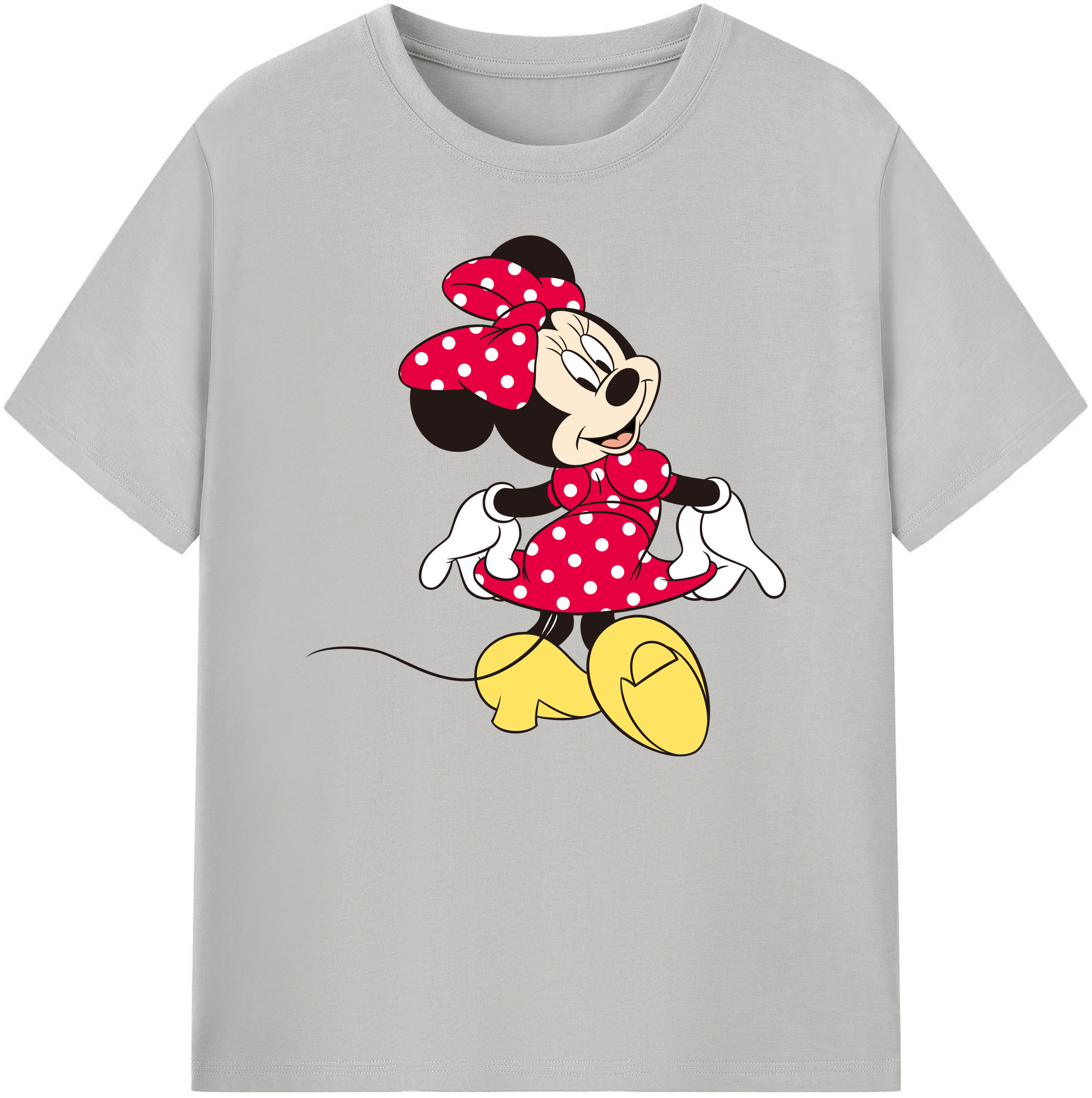 ミッキーマウス Mickey Mouse 綿100％ メンズ半袖Tシャツ｜肌触りやわらか＆通気性