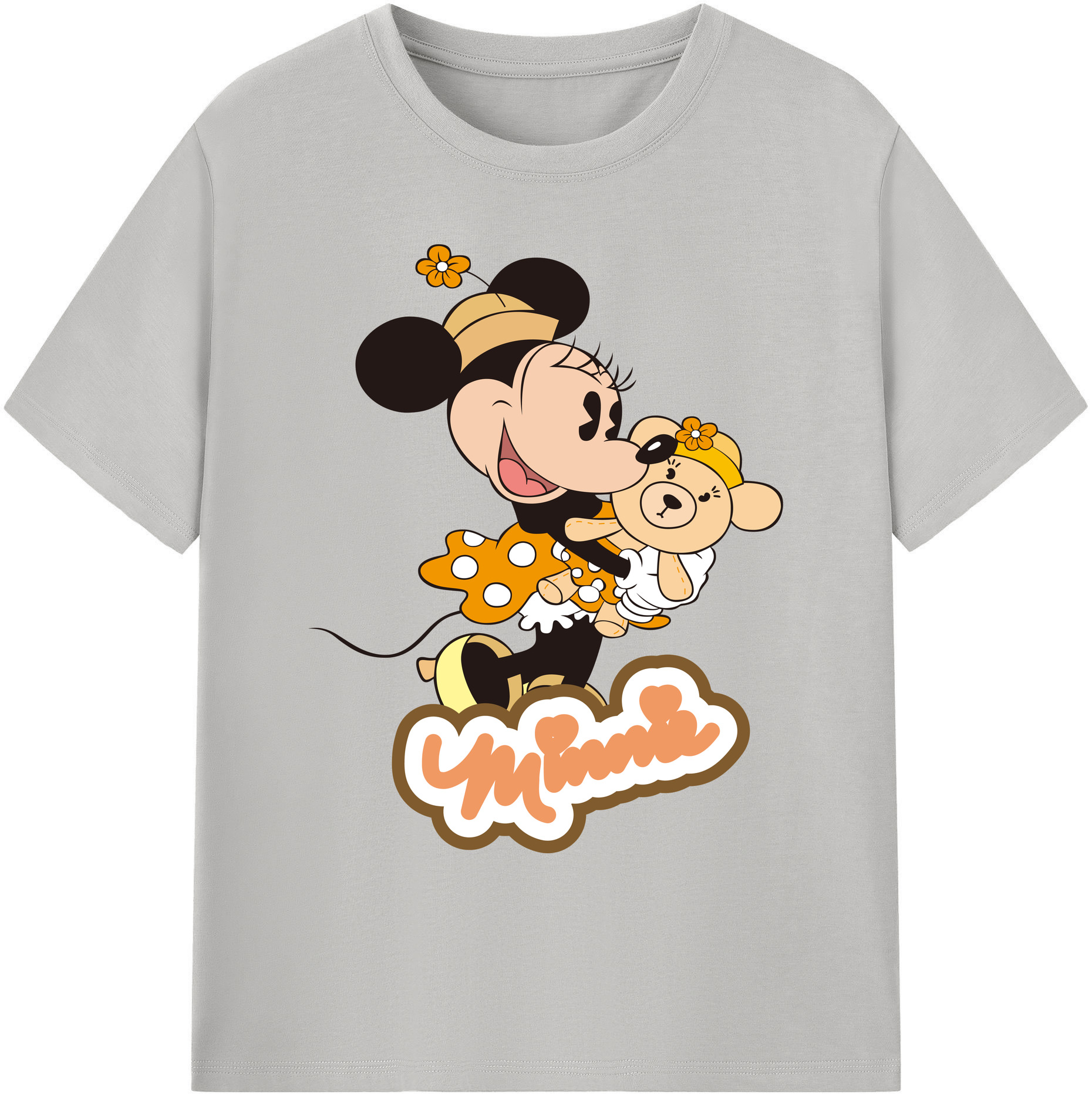 ミッキーマウス Mickey Mouse 綿100％ メンズ半袖Tシャツ｜肌触りやわらか＆通気性
