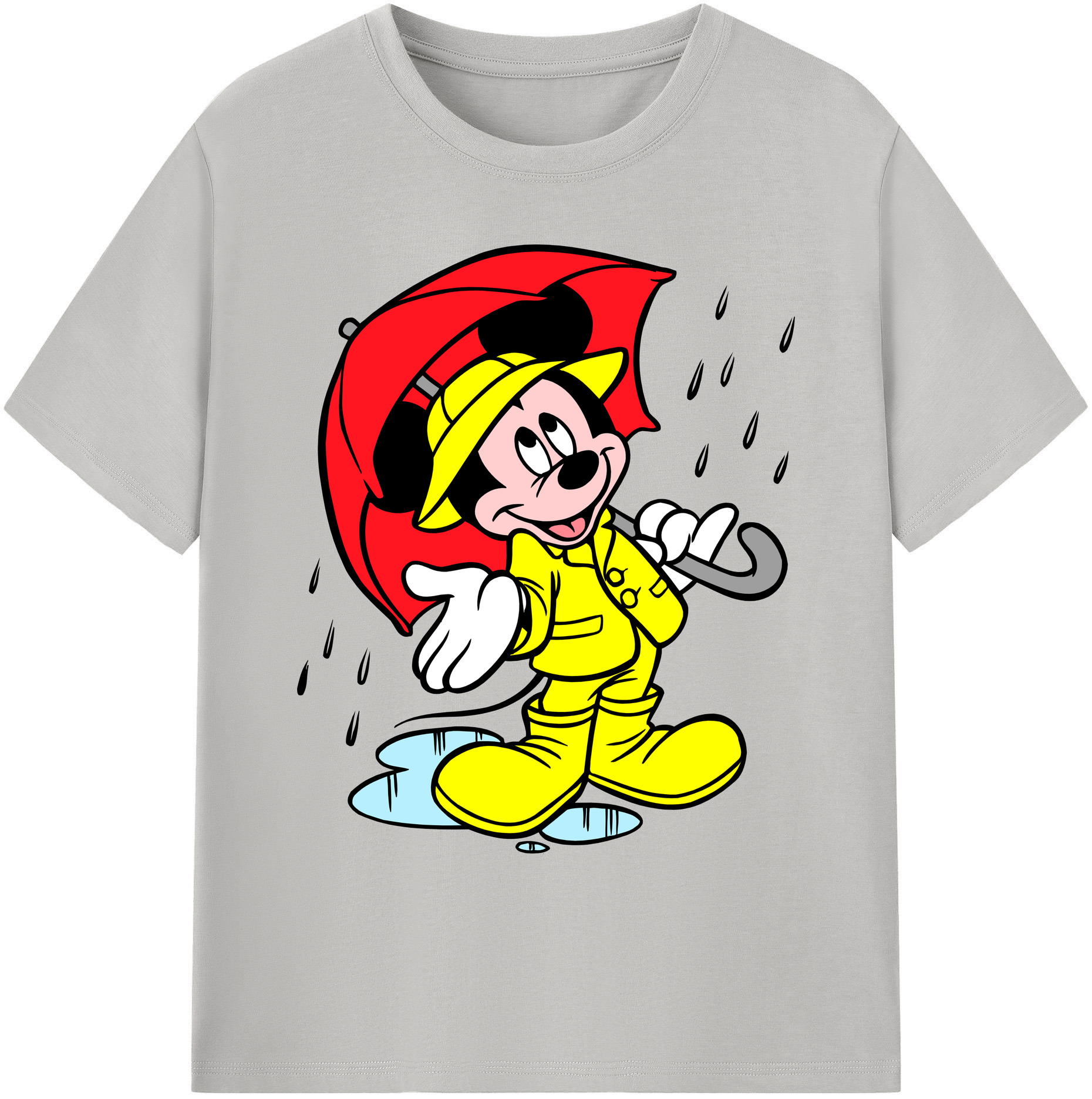 ミッキーマウス Mickey Mouse 綿100％ メンズ半袖Tシャツ｜肌触りやわらか＆通気性