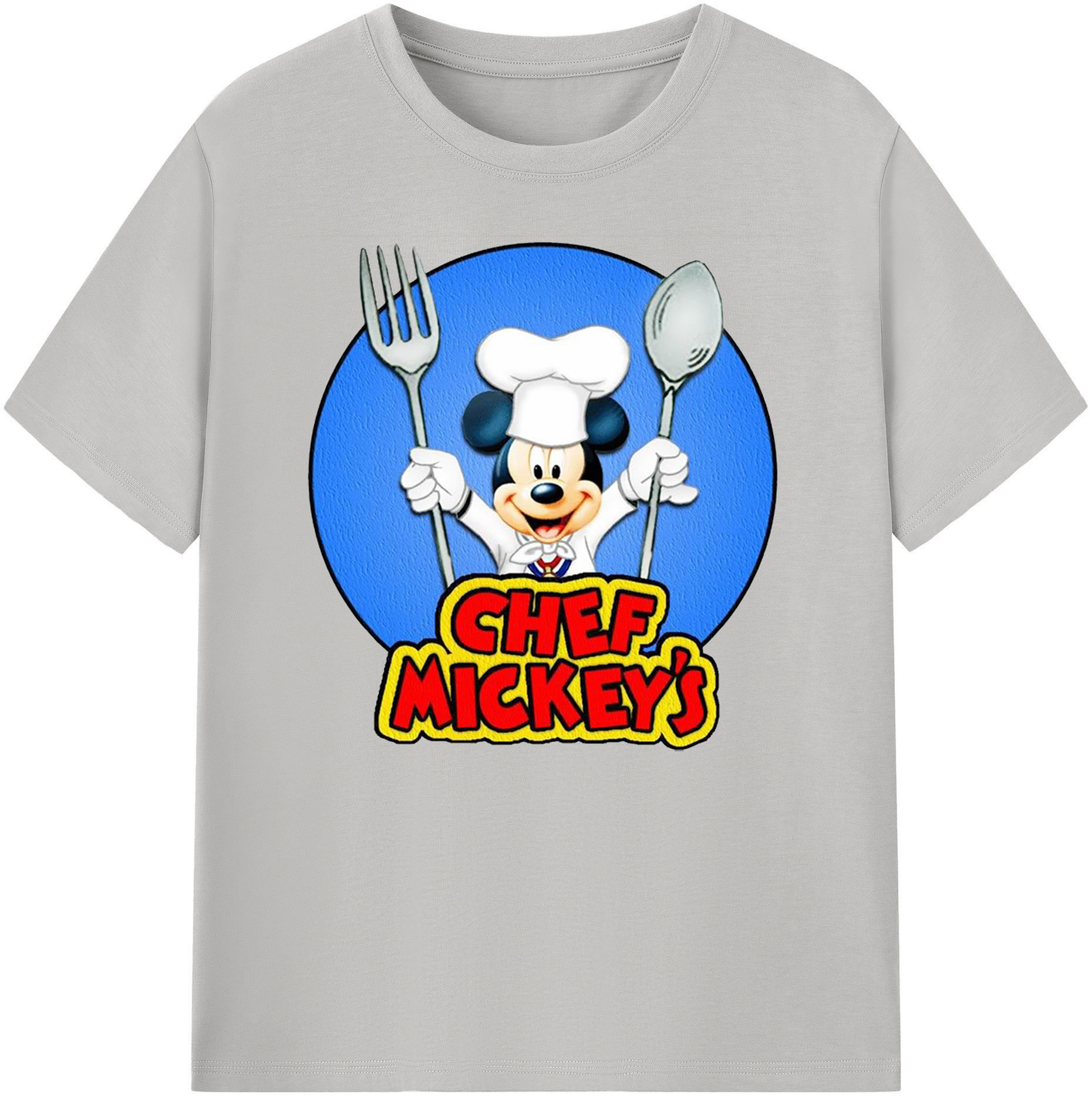 ミッキーマウス Mickey Mouse 綿100％ メンズ半袖Tシャツ｜肌触りやわらか＆通気性