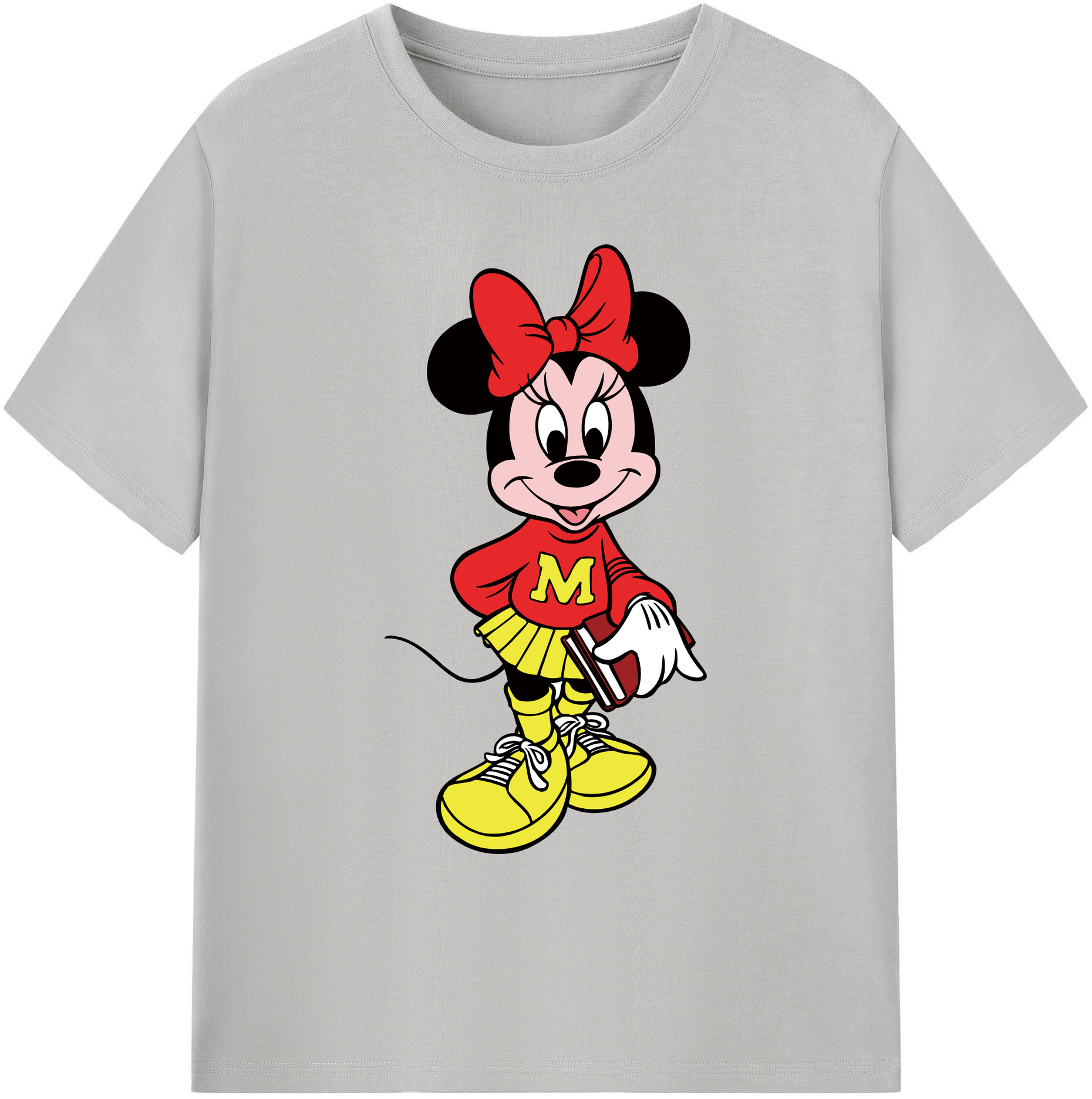 ミッキーマウス Mickey Mouse 綿100％ メンズ半袖Tシャツ｜肌触りやわらか＆通気性
