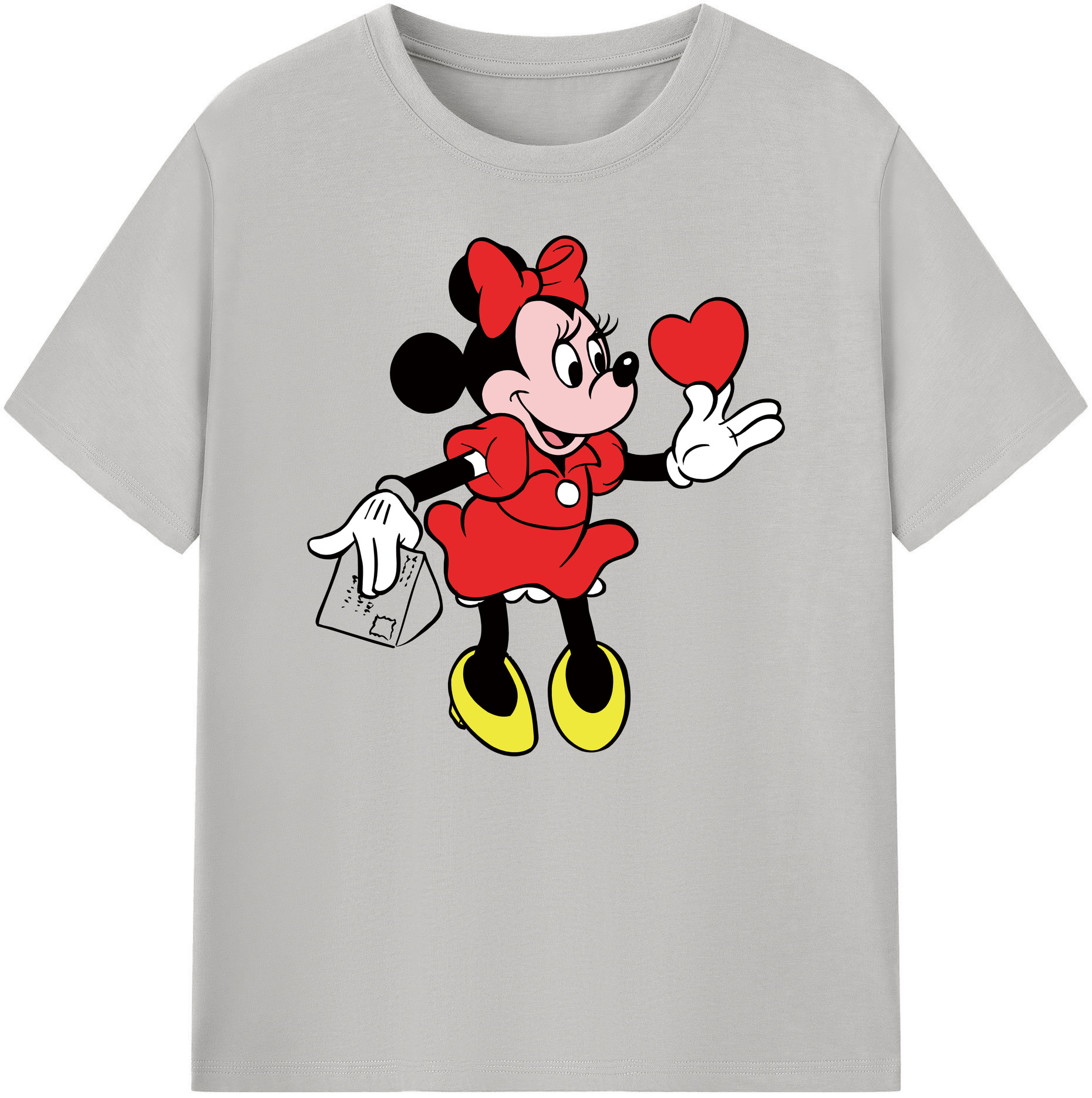 ミッキーマウス Mickey Mouse 綿100％ メンズ半袖Tシャツ｜肌触りやわらか＆通気性