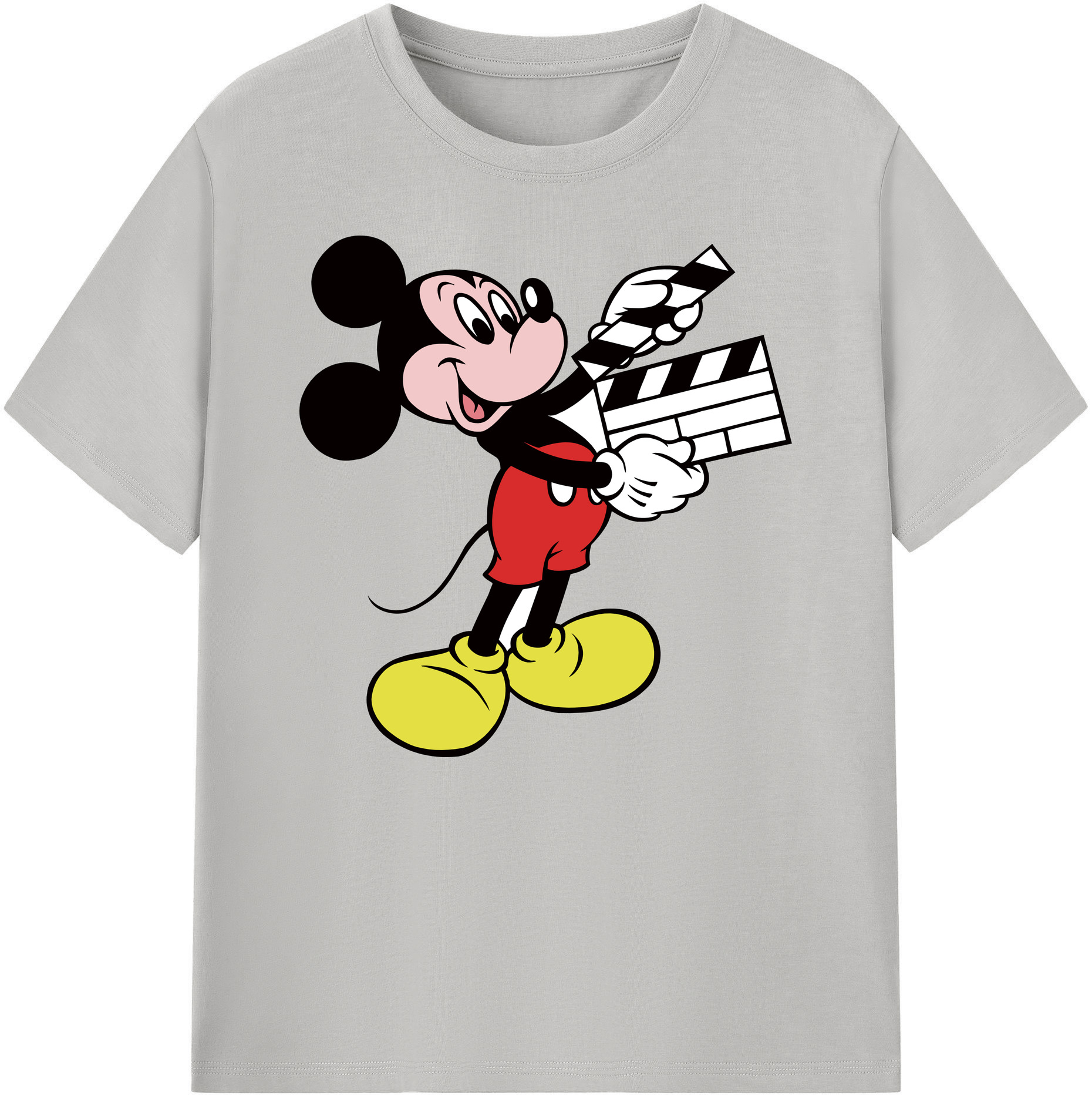ミッキーマウス Mickey Mouse 綿100％ メンズ半袖Tシャツ｜肌触りやわらか＆通気性