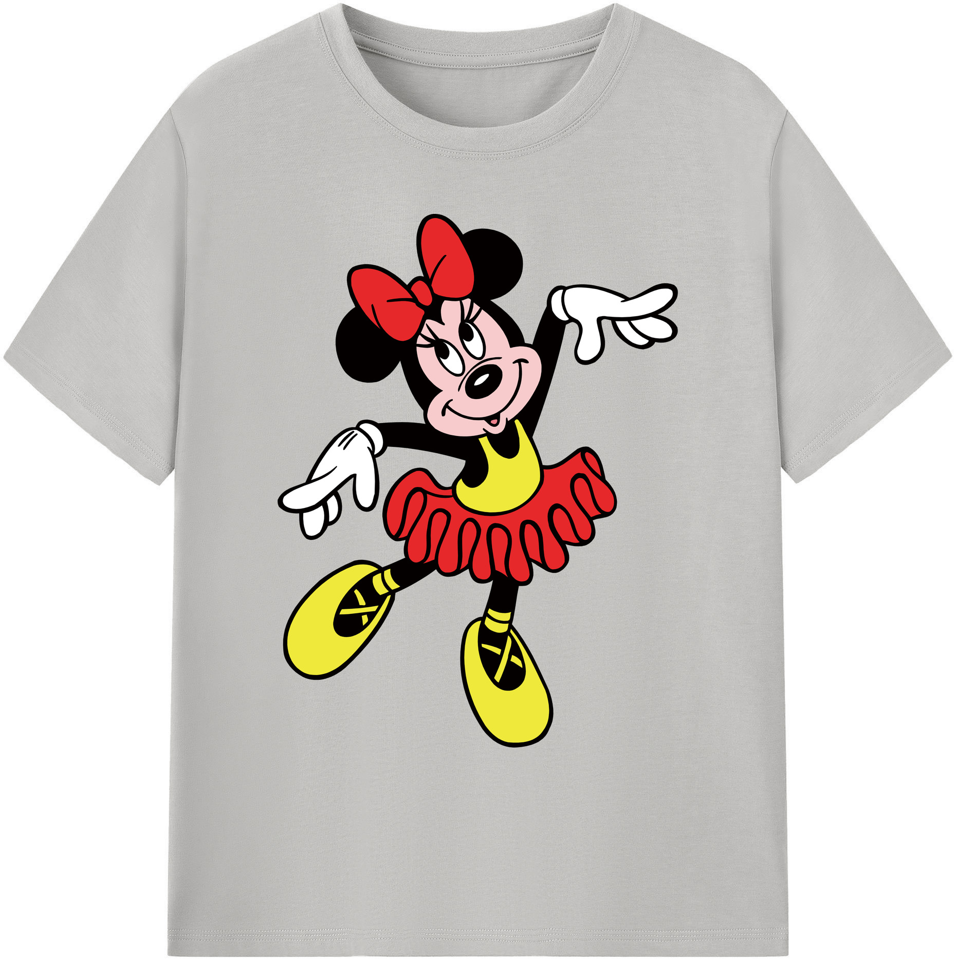 ミッキーマウス Mickey Mouse 綿100％ メンズ半袖Tシャツ｜肌触りやわらか＆通気性