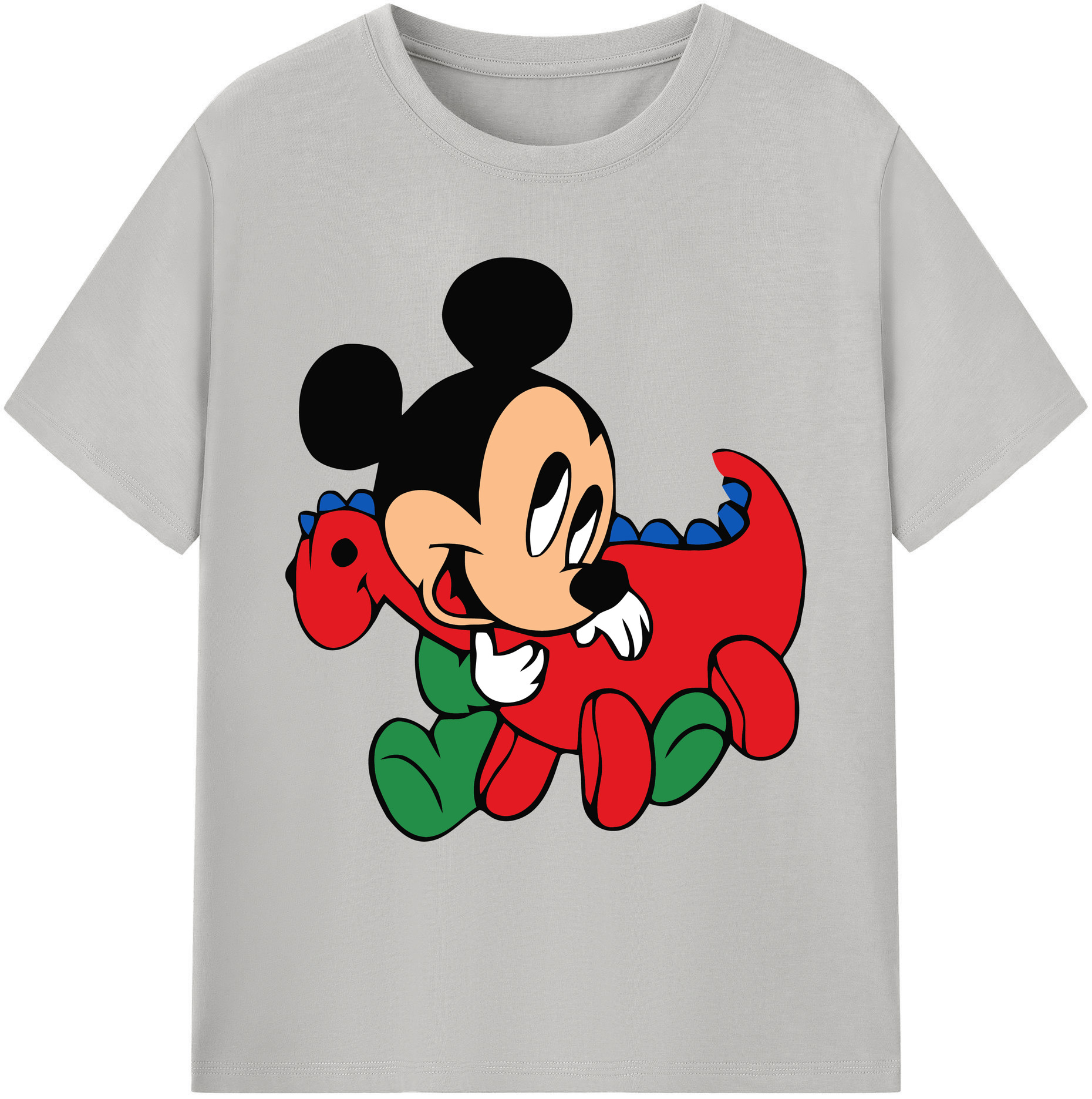 ミッキーマウス Mickey Mouse 綿100％ メンズ半袖Tシャツ｜肌触りやわらか＆通気性