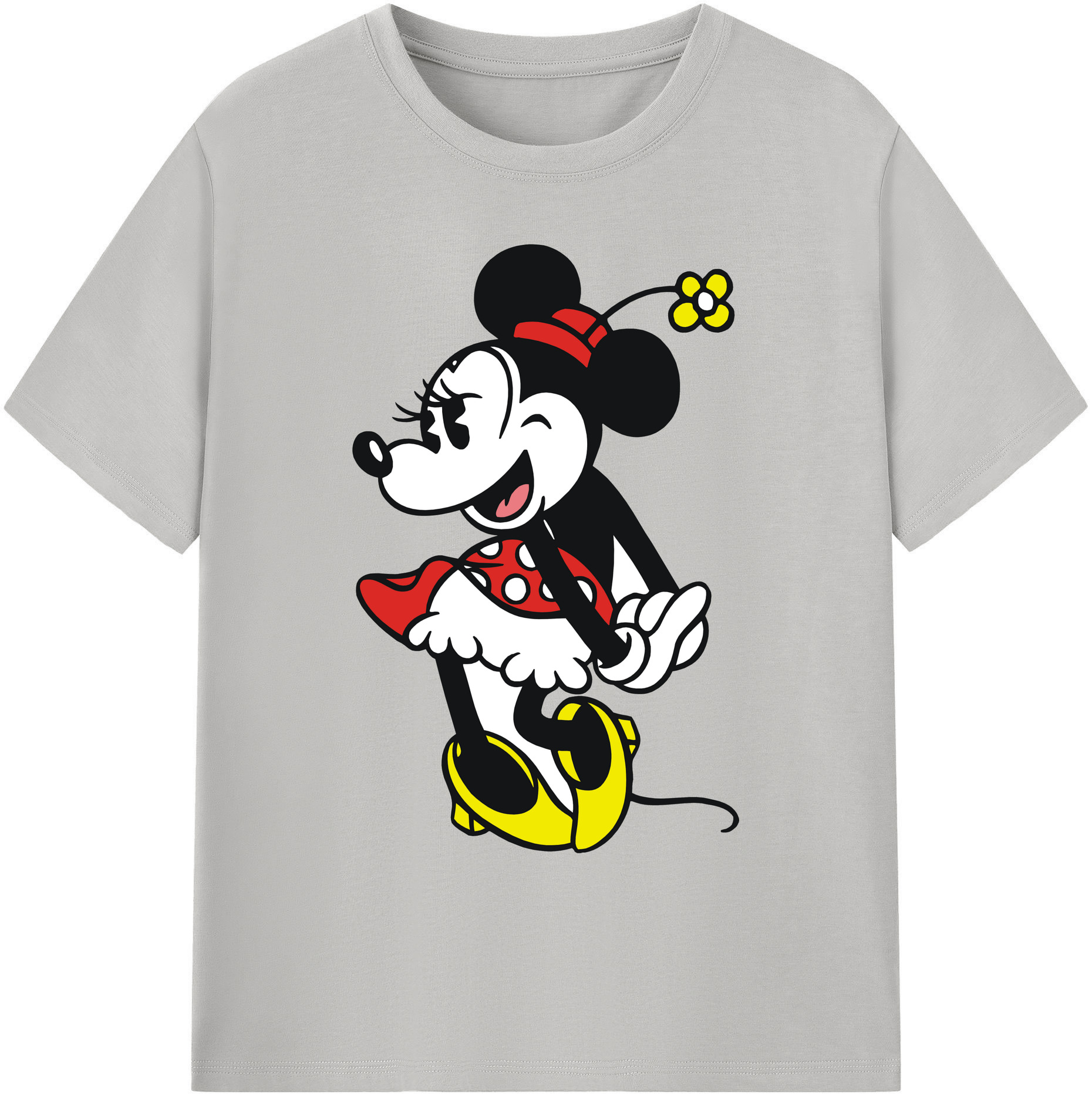 ミッキーマウス Mickey Mouse 綿100％ メンズ半袖Tシャツ｜肌触りやわらか＆通気性