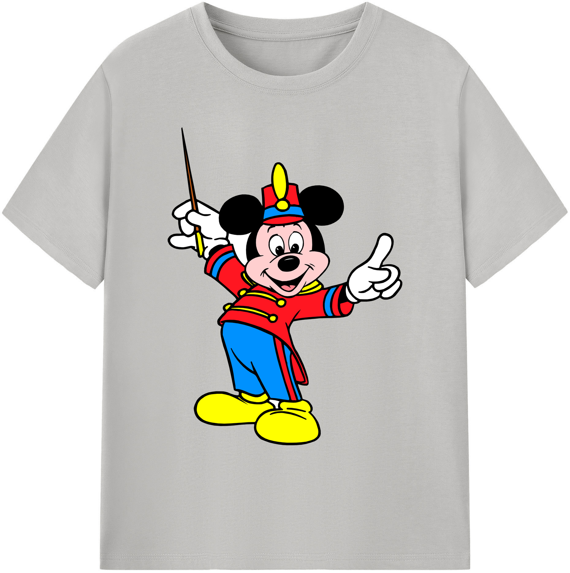 ミッキーマウス Mickey Mouse 綿100％ メンズ半袖Tシャツ｜肌触りやわらか＆通気性