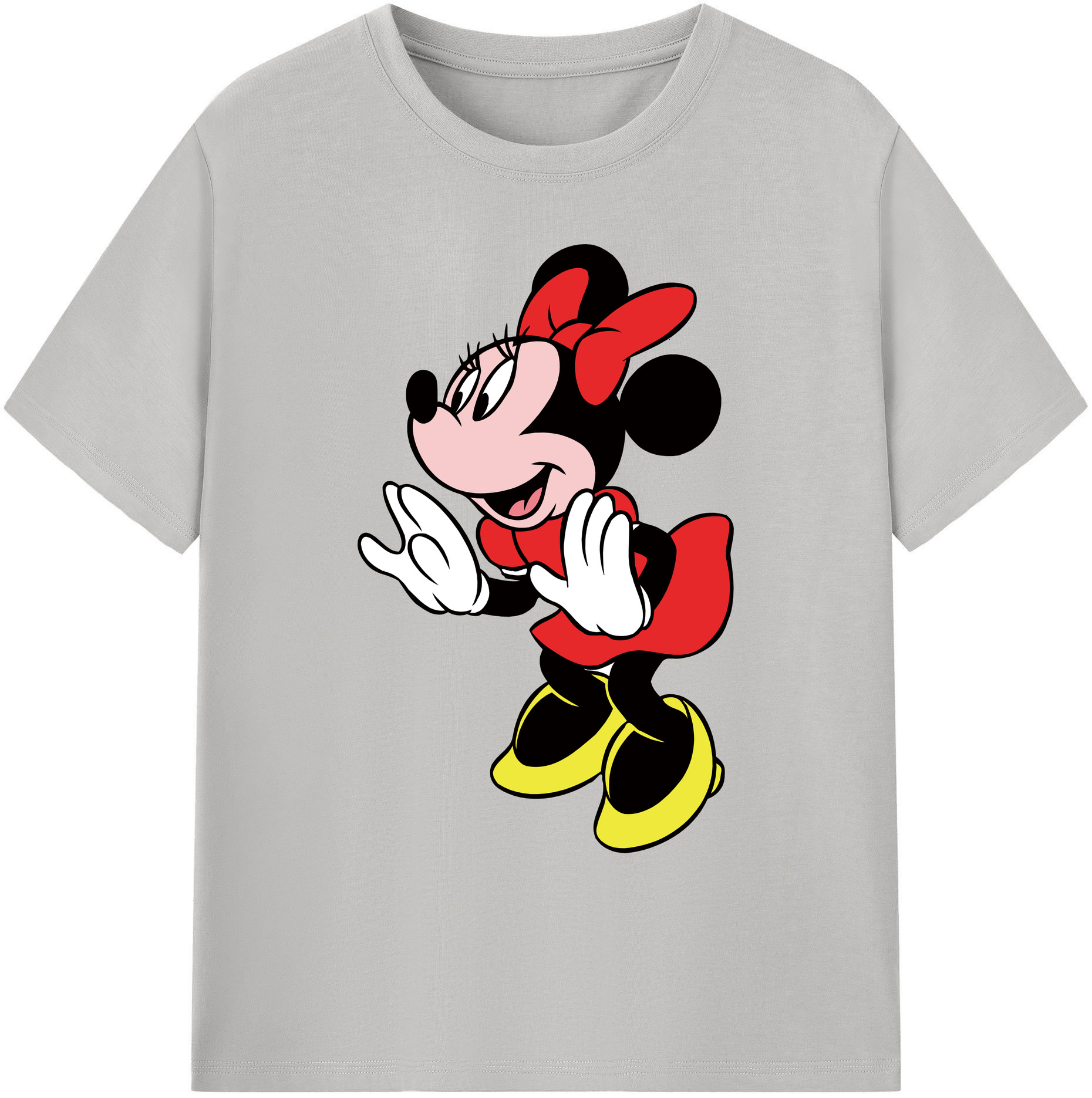 ミッキーマウス Mickey Mouse 綿100％ メンズ半袖Tシャツ｜肌触りやわらか＆通気性