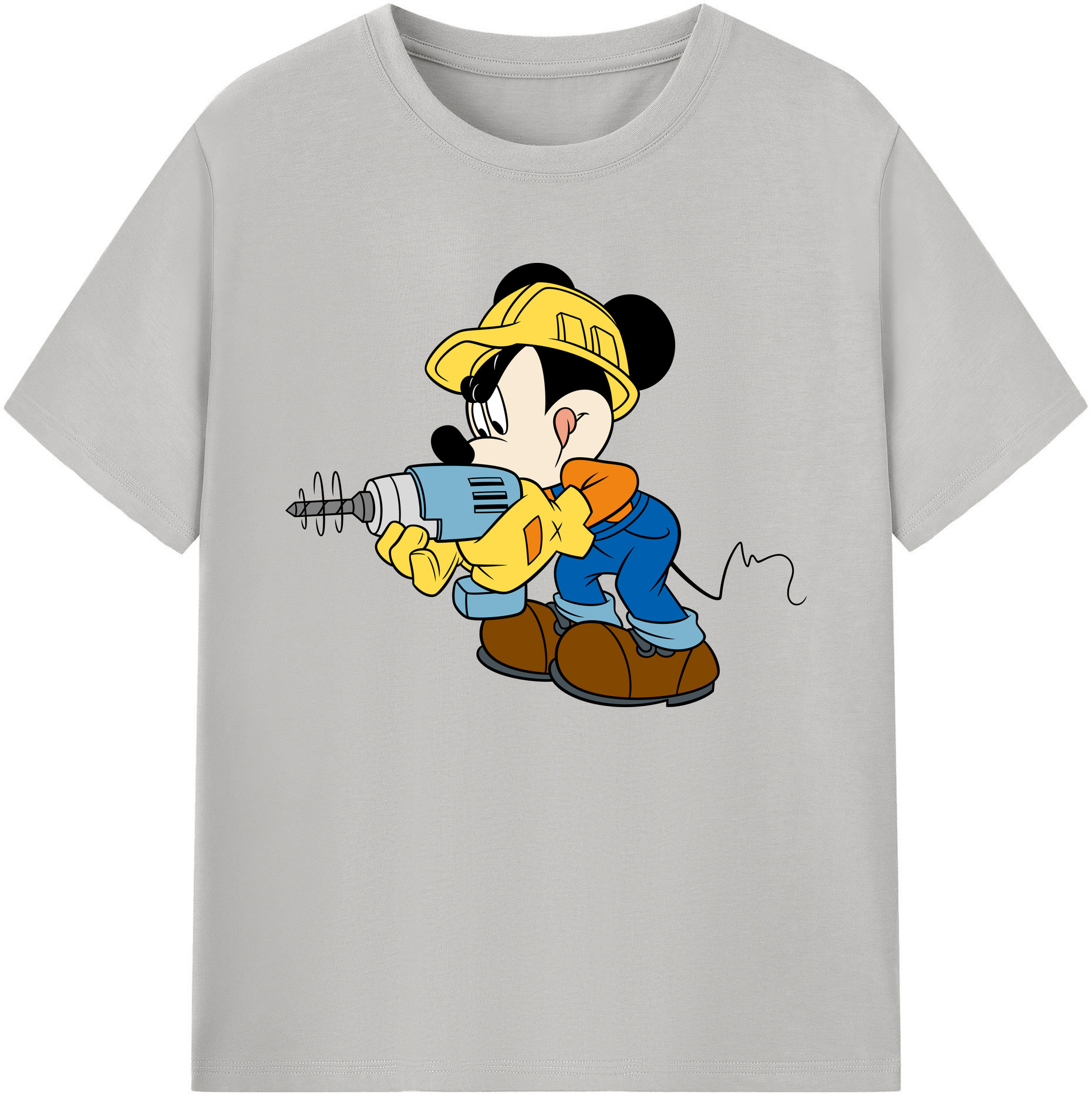 ミッキーマウス Mickey Mouse 綿100％ メンズ半袖Tシャツ｜肌触りやわらか＆通気性