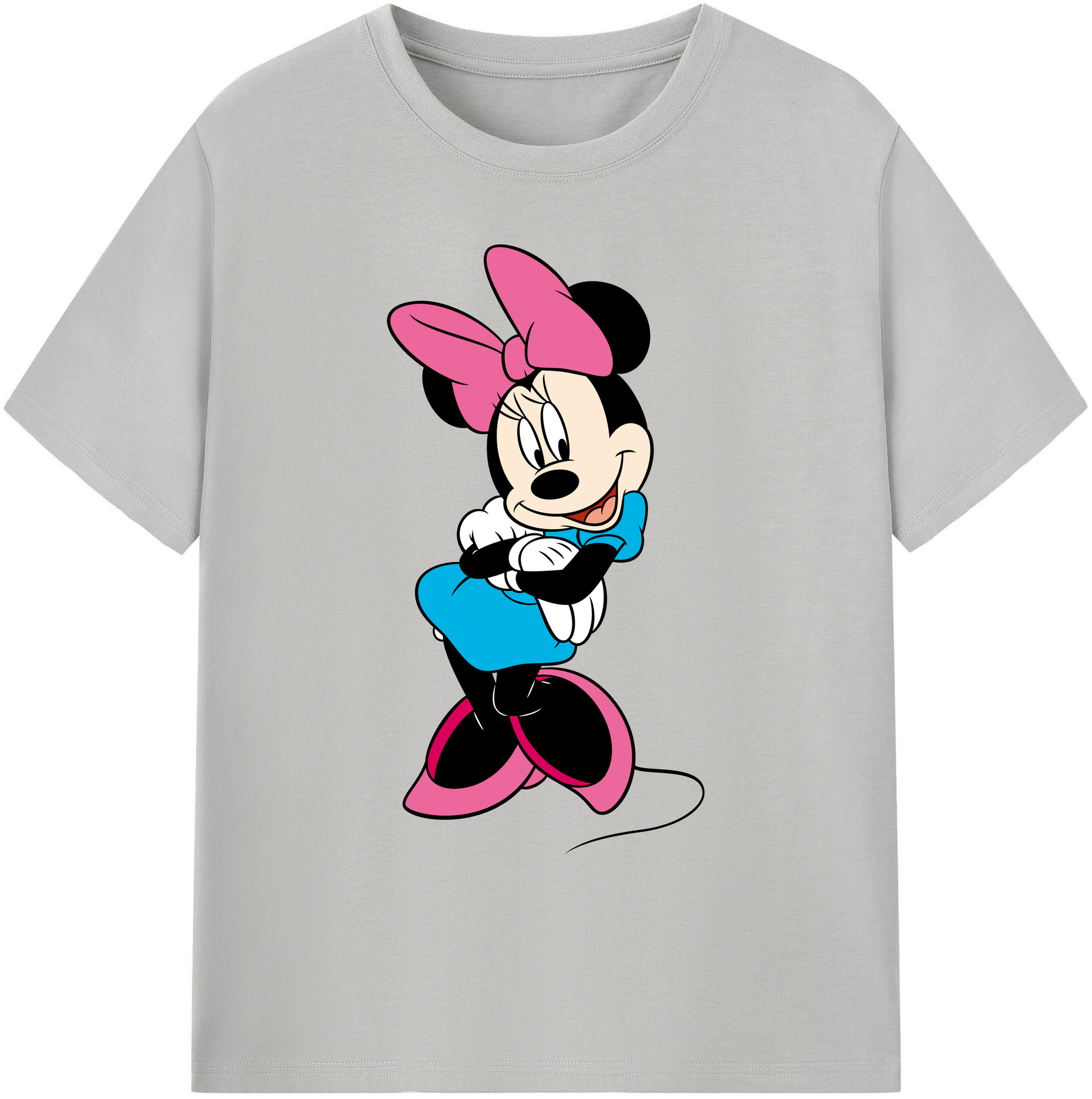ミッキーマウス Mickey Mouse 綿100％ メンズ半袖Tシャツ｜肌触りやわらか＆通気性