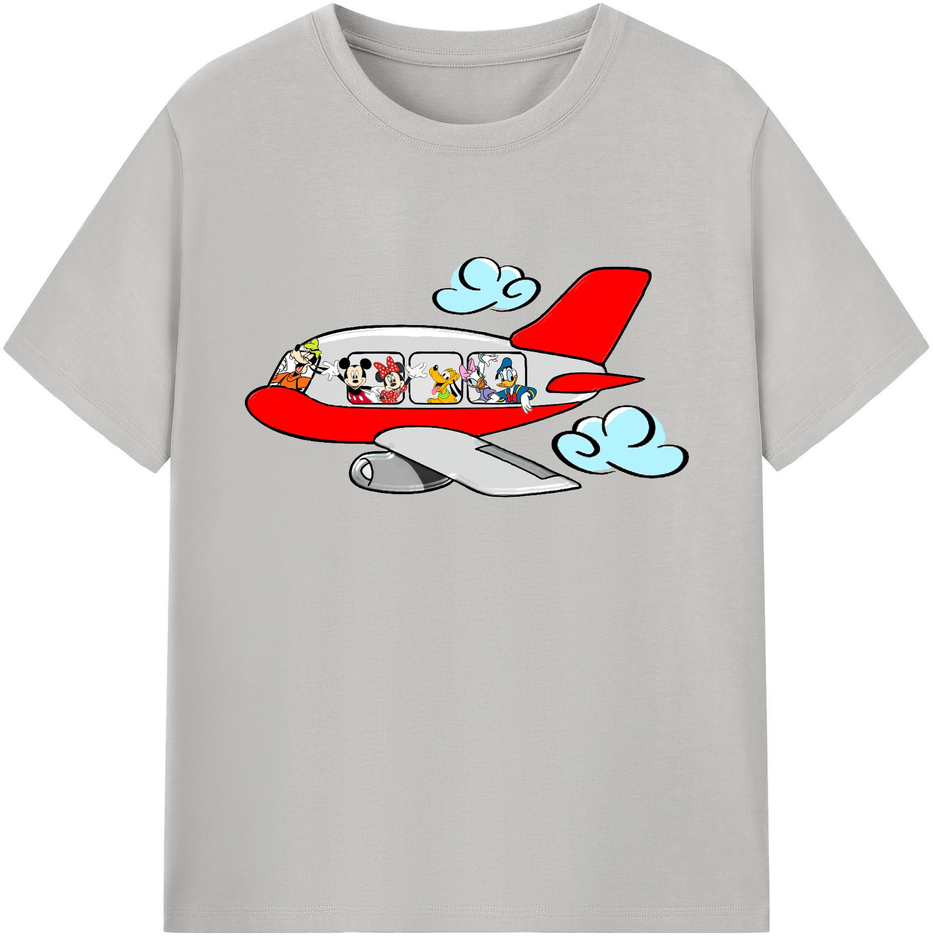 ミッキーマウス Mickey Mouse 綿100％ メンズ半袖Tシャツ｜肌触りやわらか＆通気性