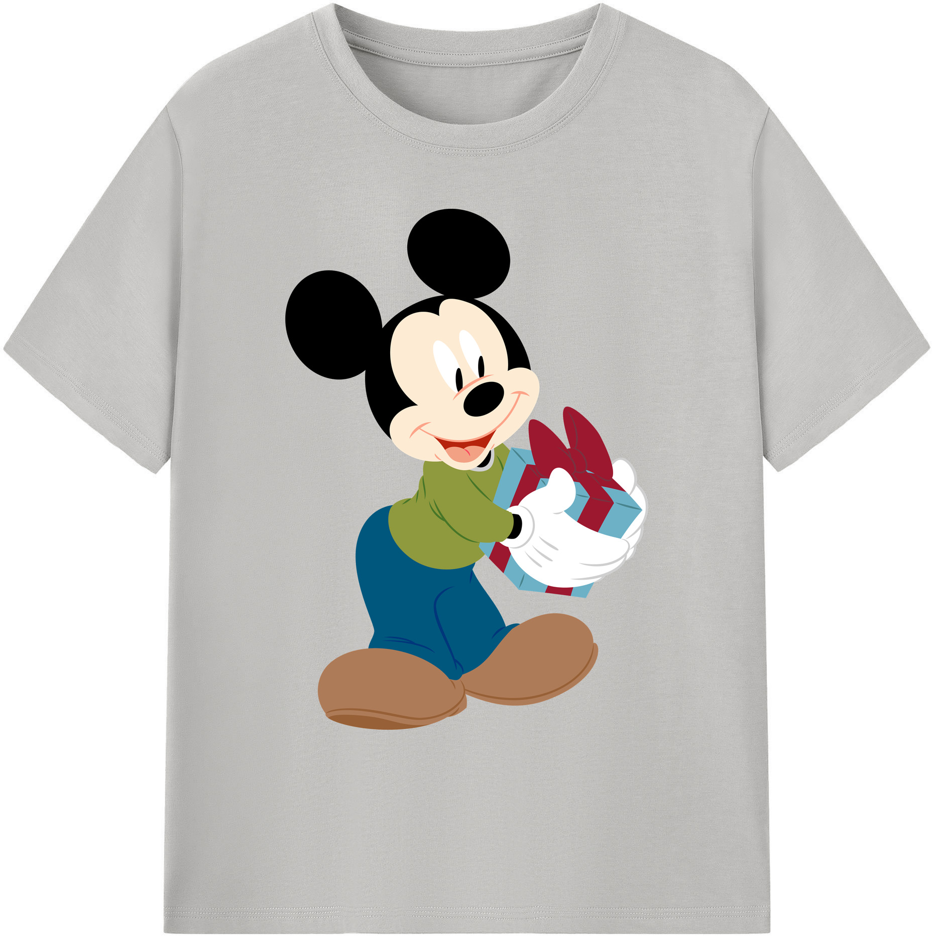 ミッキーマウス Mickey Mouse 綿100％ メンズ半袖Tシャツ｜肌触りやわらか＆通気性