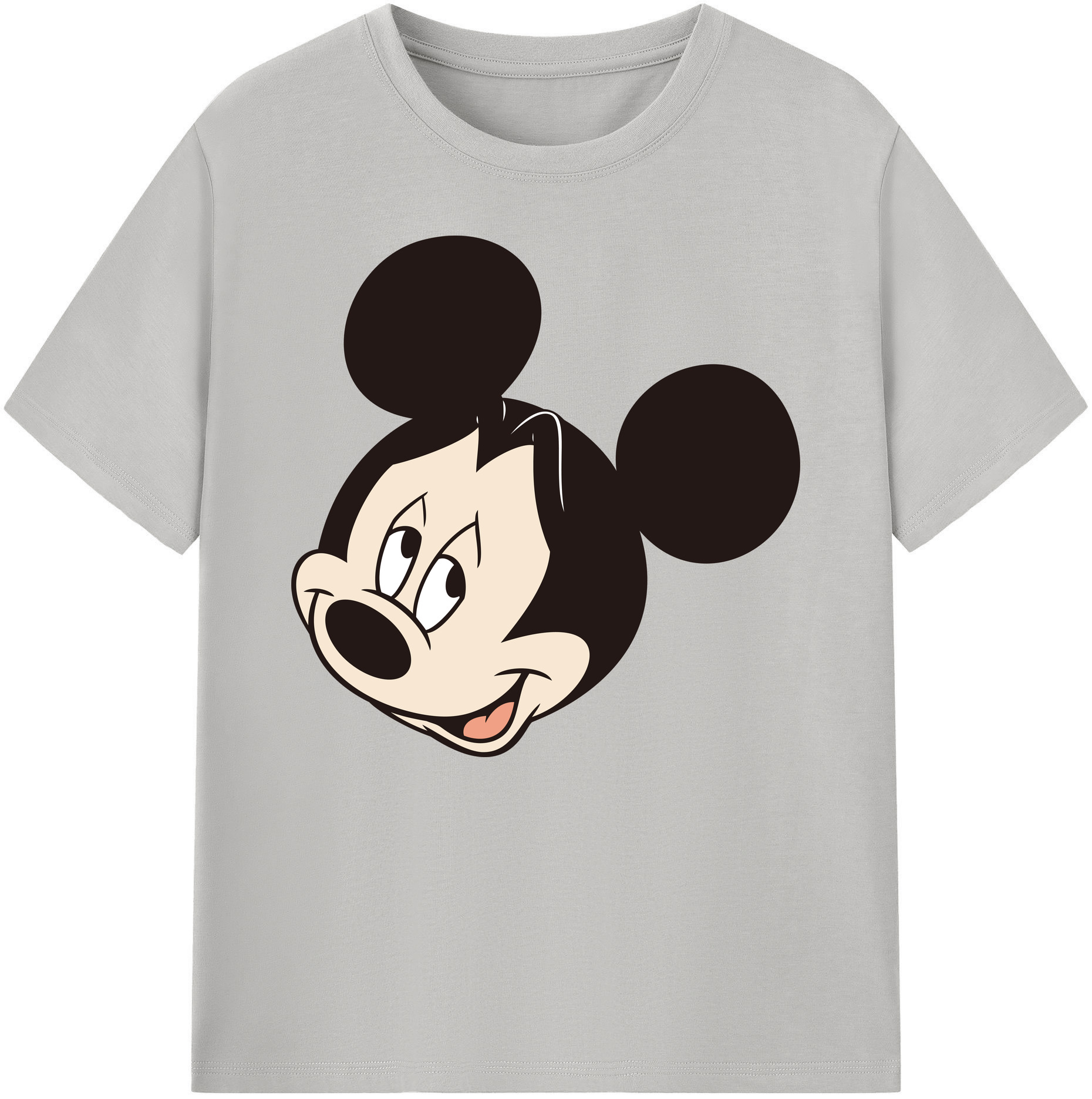 ミッキーマウス Mickey Mouse 綿100％ メンズ半袖Tシャツ｜肌触りやわらか＆通気性