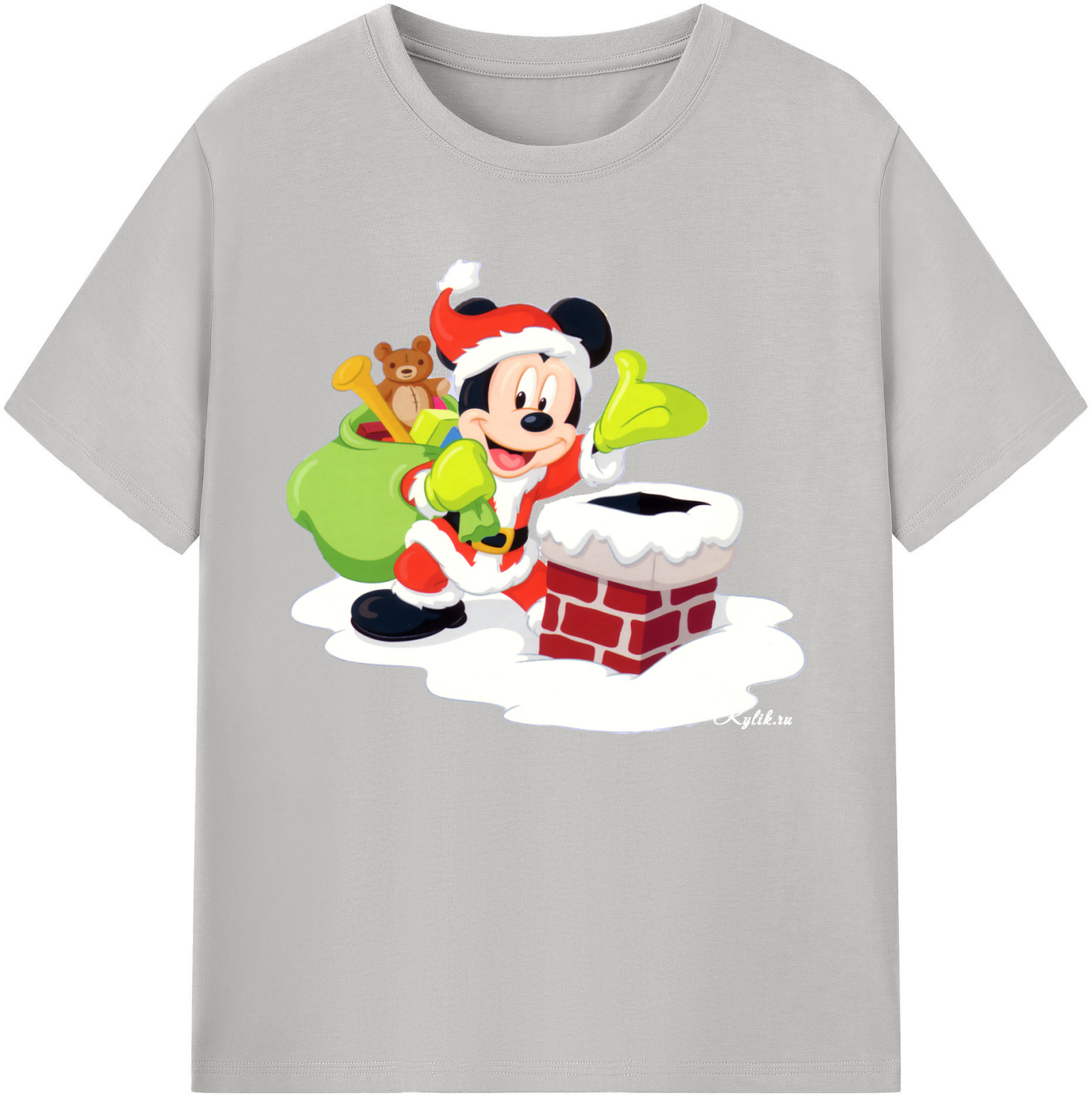 ミッキーマウス Mickey Mouse 綿100％ メンズ半袖Tシャツ｜肌触りやわらか＆通気性