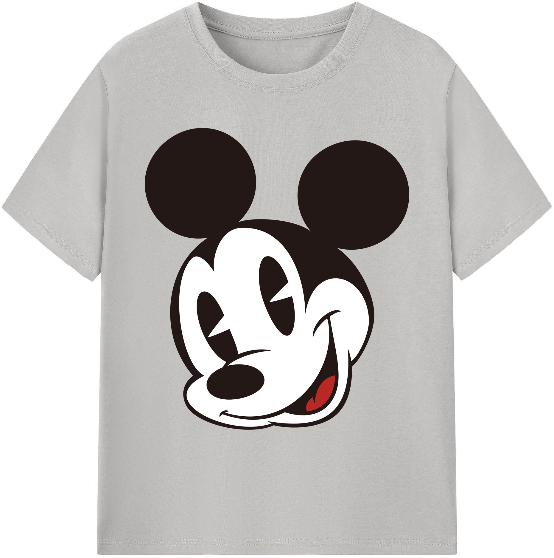 ミッキーマウス Mickey Mouse 綿100％ メンズ半袖Tシャツ｜肌触りやわらか＆通気性