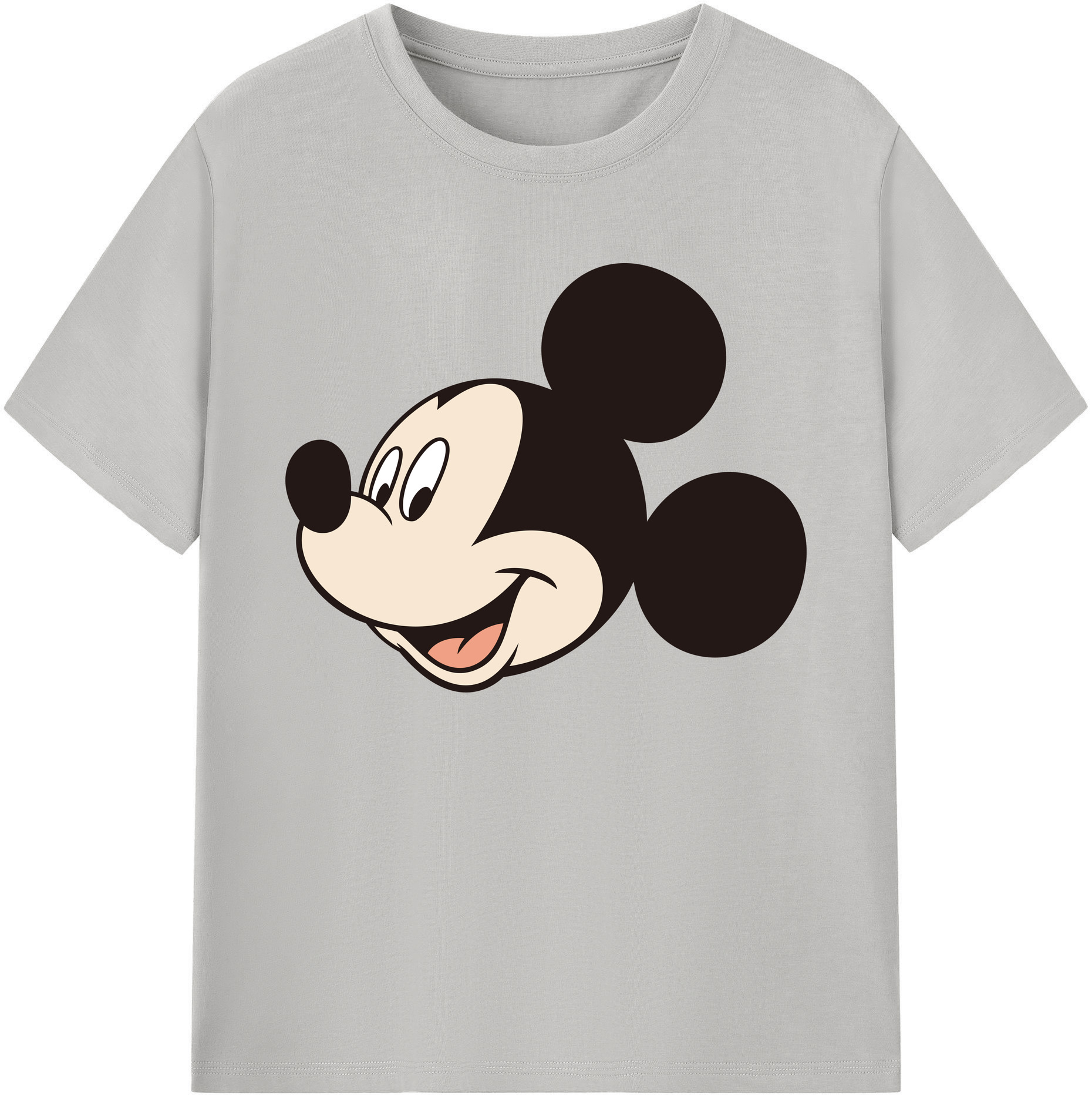 ミッキーマウス Mickey Mouse 綿100％ メンズ半袖Tシャツ｜肌触りやわらか＆通気性