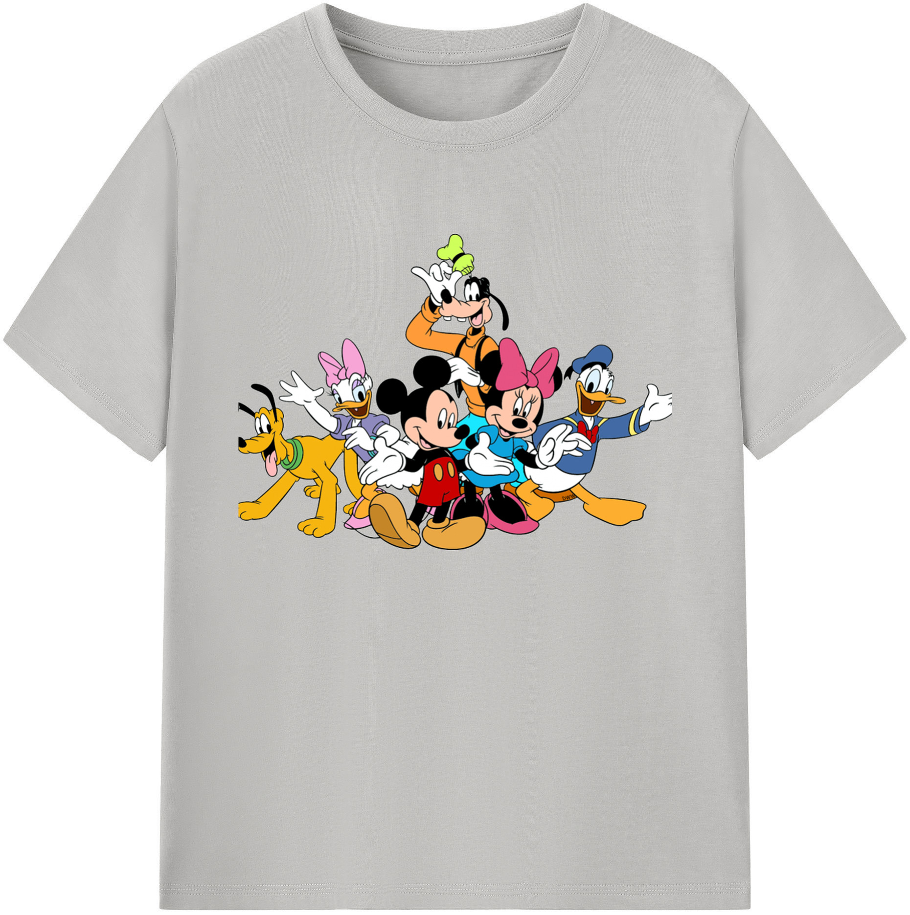 ミッキーマウス Mickey Mouse 綿100％ メンズ半袖Tシャツ｜肌触りやわらか＆通気性