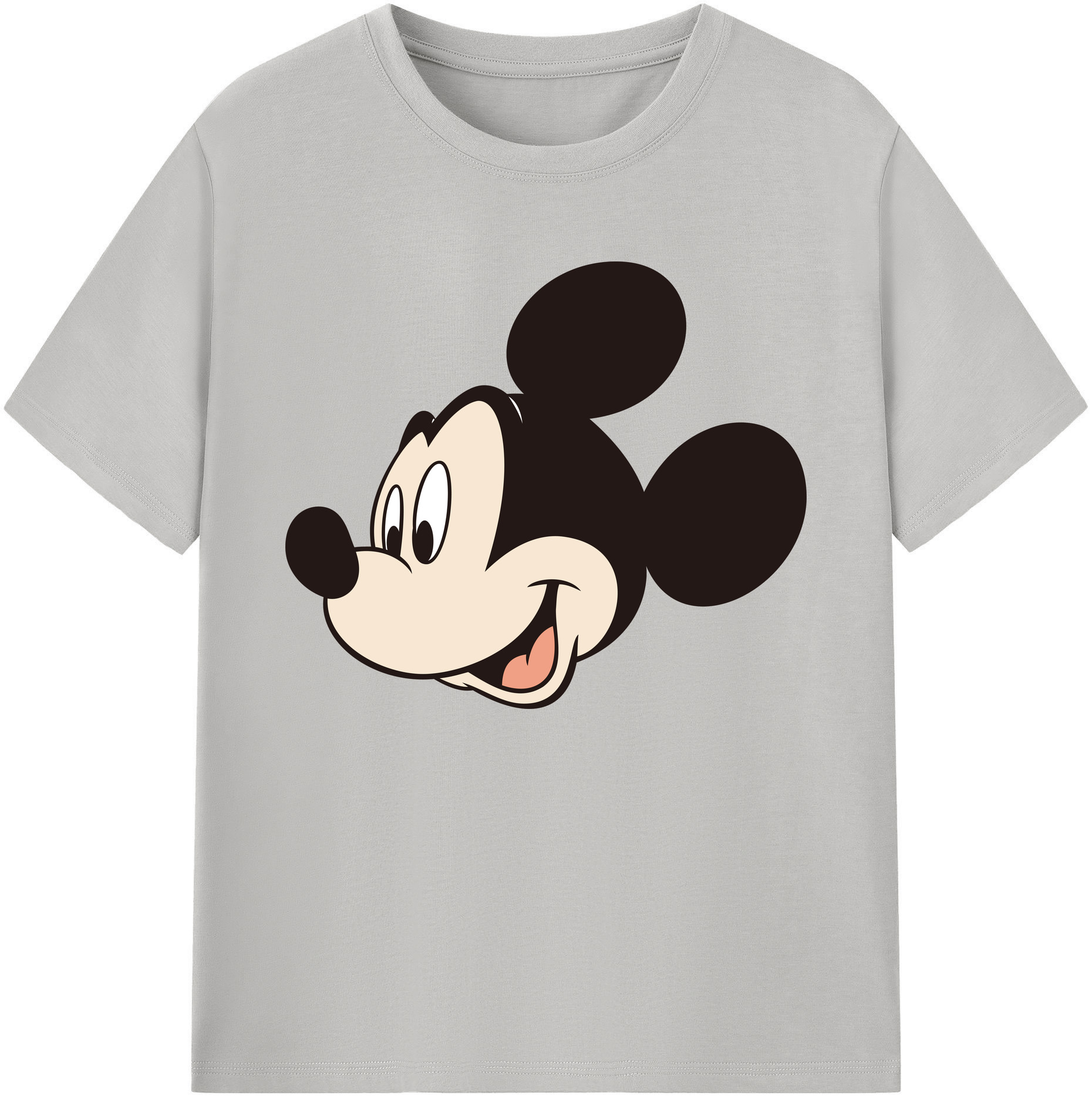 ミッキーマウス Mickey Mouse 綿100％ メンズ半袖Tシャツ｜肌触りやわらか＆通気性