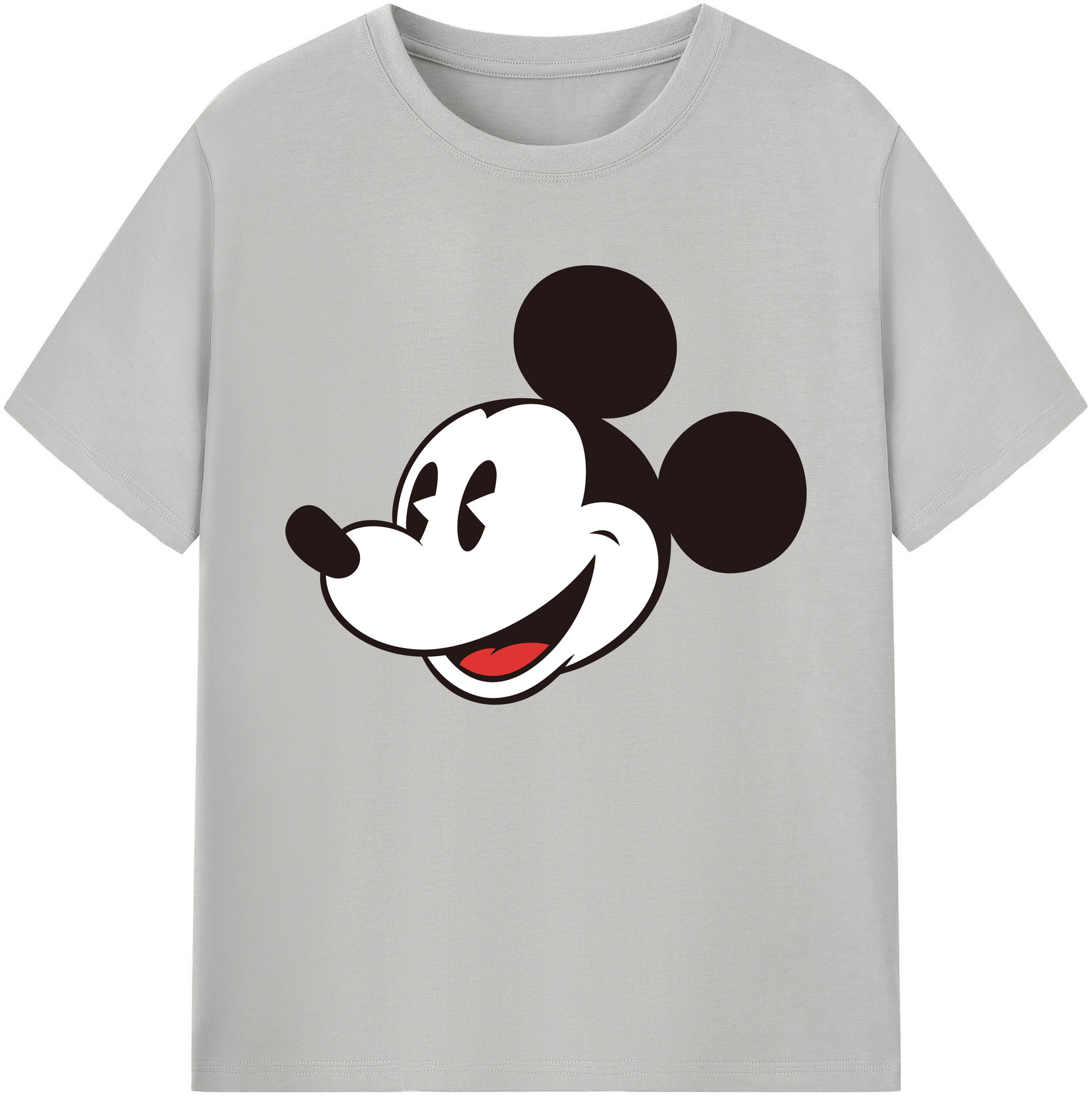 ミッキーマウス Mickey Mouse 綿100％ メンズ半袖Tシャツ｜肌触りやわらか＆通気性