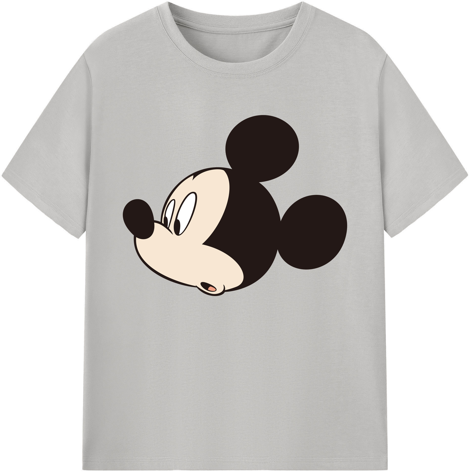 ミッキーマウス Mickey Mouse 綿100％ メンズ半袖Tシャツ｜肌触りやわらか＆通気性