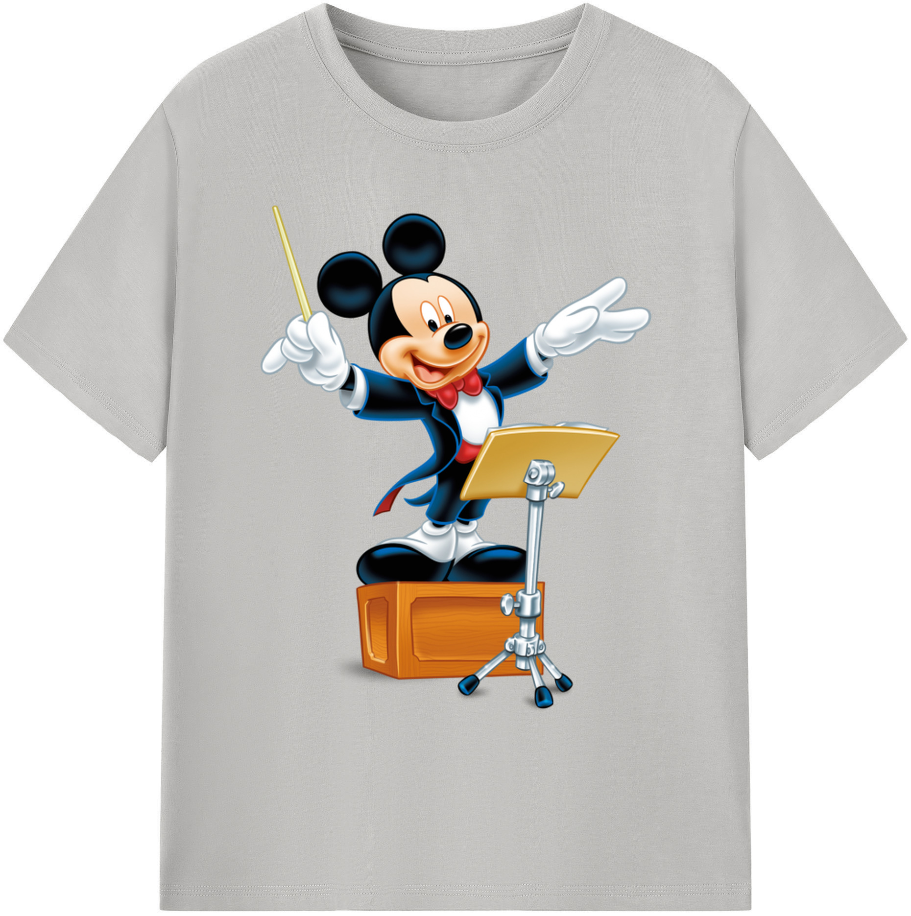 ミッキーマウス Mickey Mouse 綿100％ メンズ半袖Tシャツ｜肌触りやわらか＆通気性