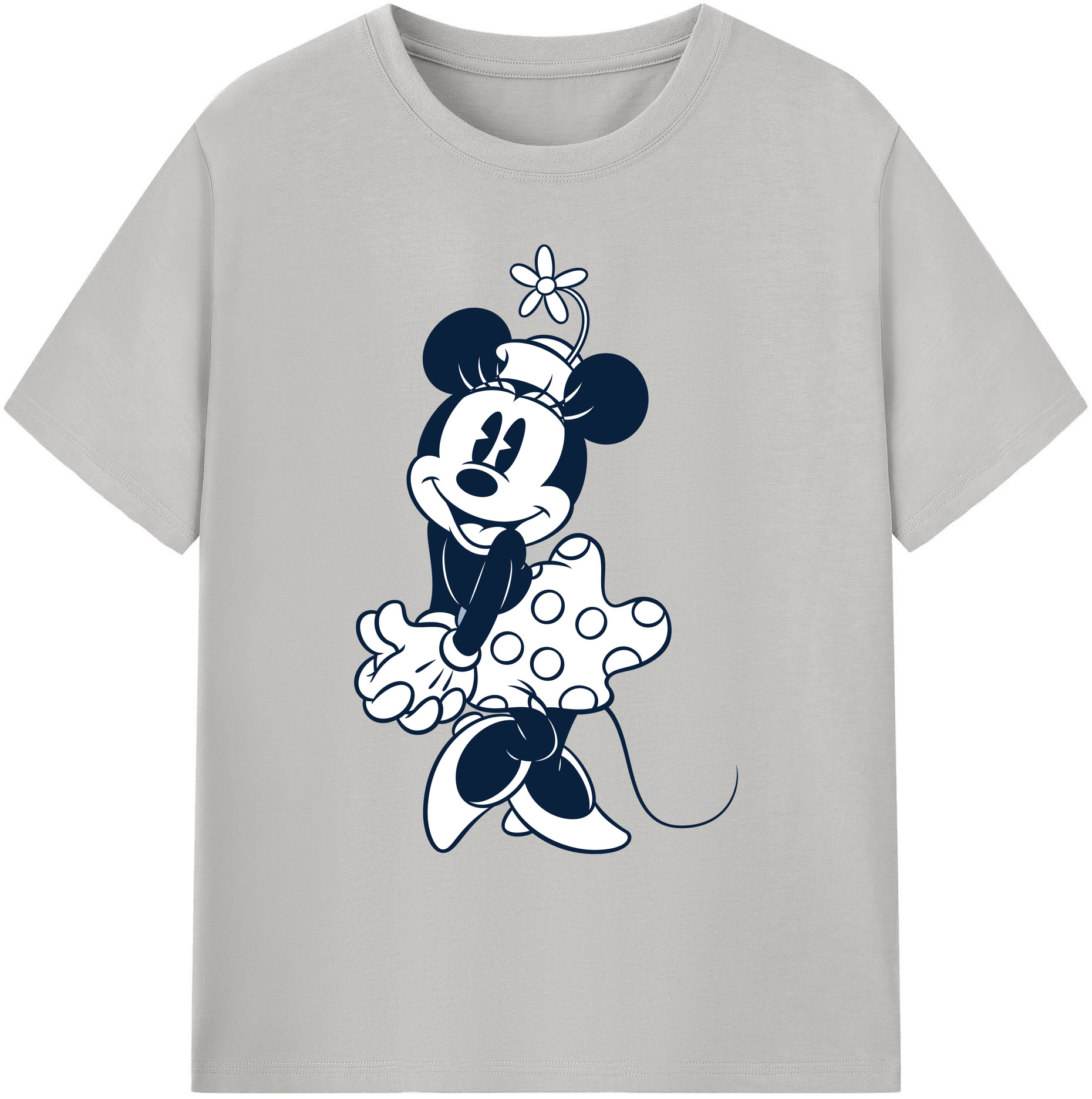 ミッキーマウス Mickey Mouse 綿100％ メンズ半袖Tシャツ｜肌触りやわらか＆通気性