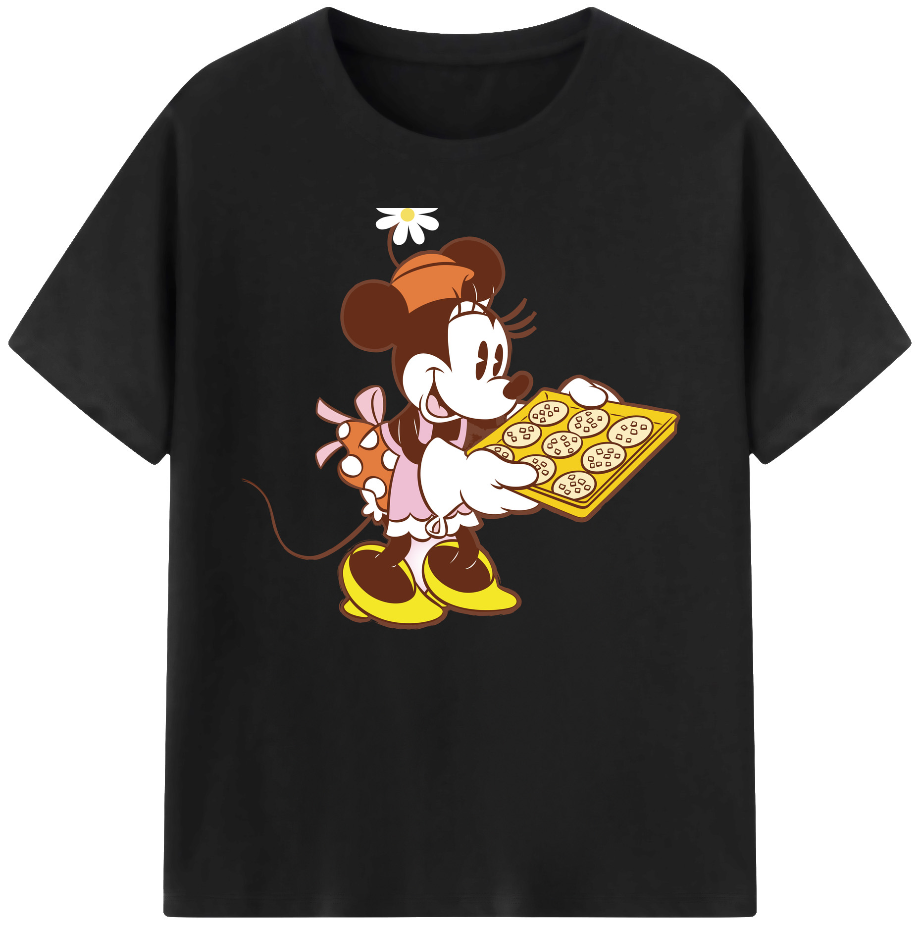 ミッキーマウス Mickey Mouse 綿100％ メンズ半袖Tシャツ｜肌触りやわらか＆通気性