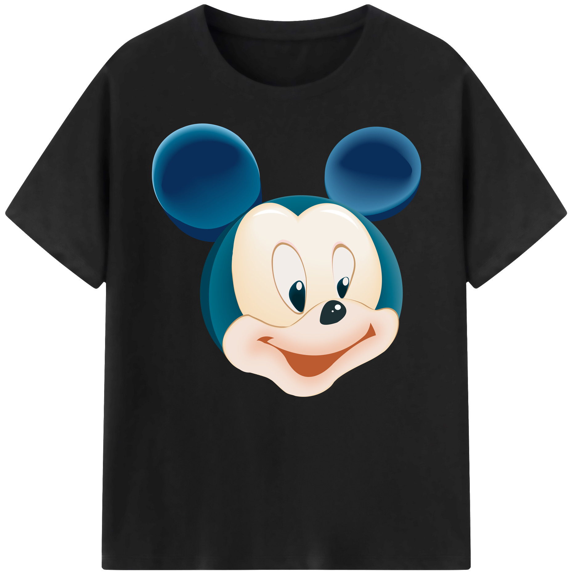 ミッキーマウス Mickey Mouse 綿100％ メンズ半袖Tシャツ｜肌触りやわらか＆通気性