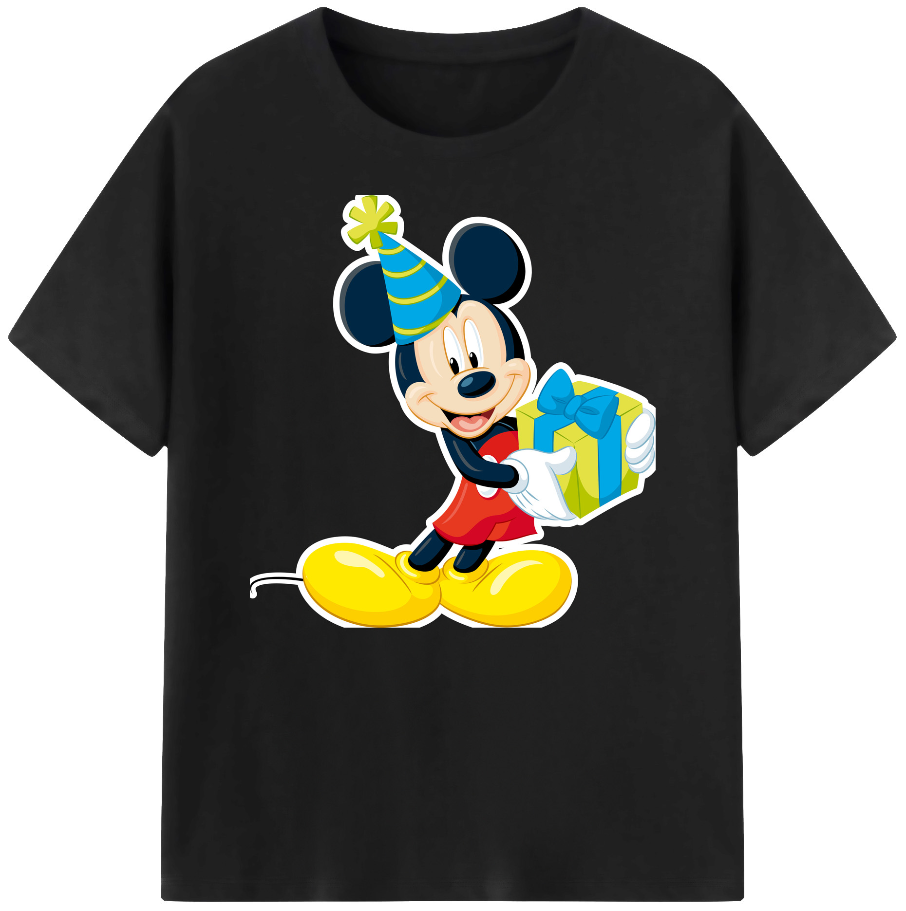 ミッキーマウス Mickey Mouse 綿100％ メンズ半袖Tシャツ｜肌触りやわらか＆通気性