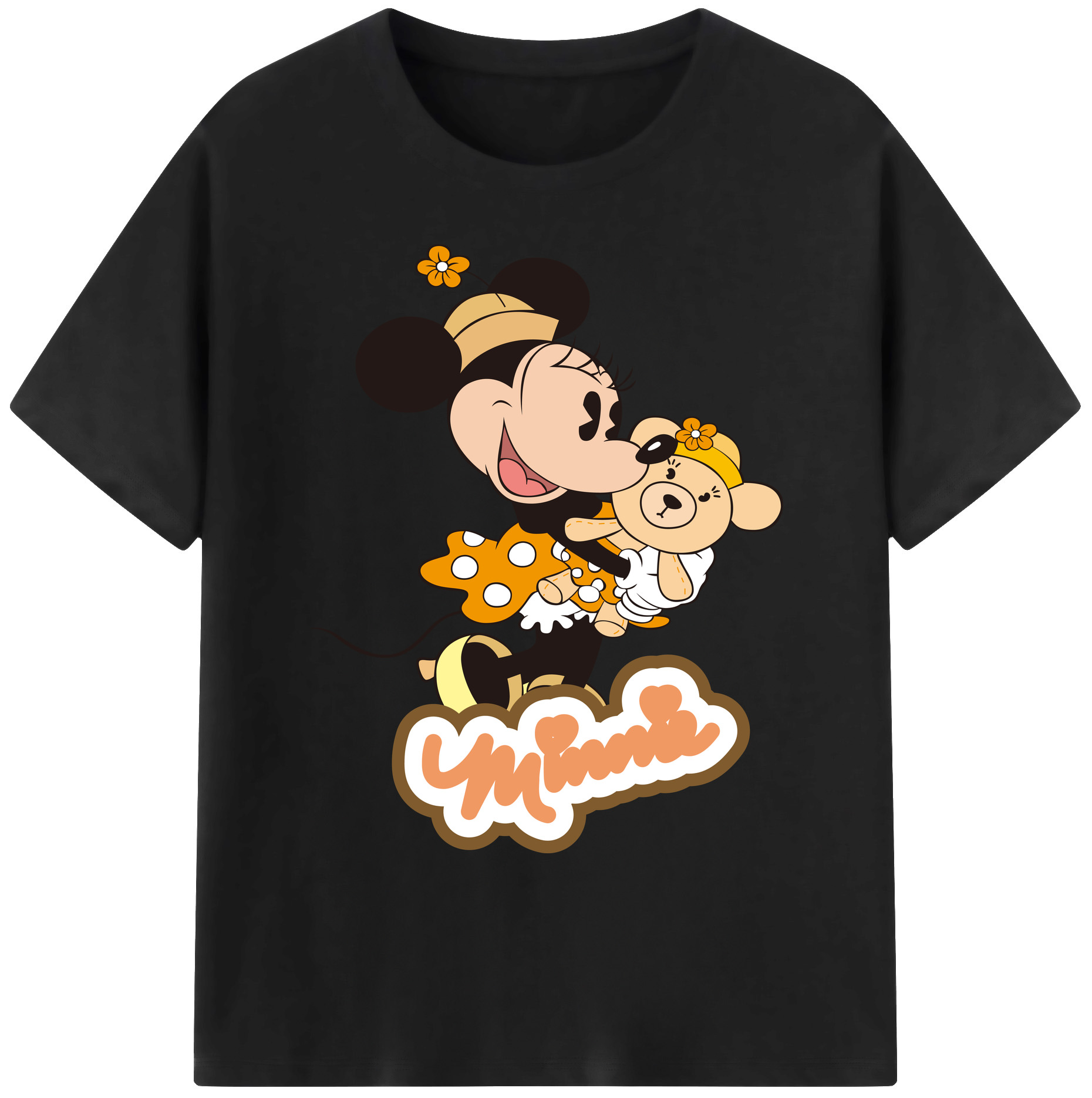 ミッキーマウス Mickey Mouse 綿100％ メンズ半袖Tシャツ｜肌触りやわらか＆通気性