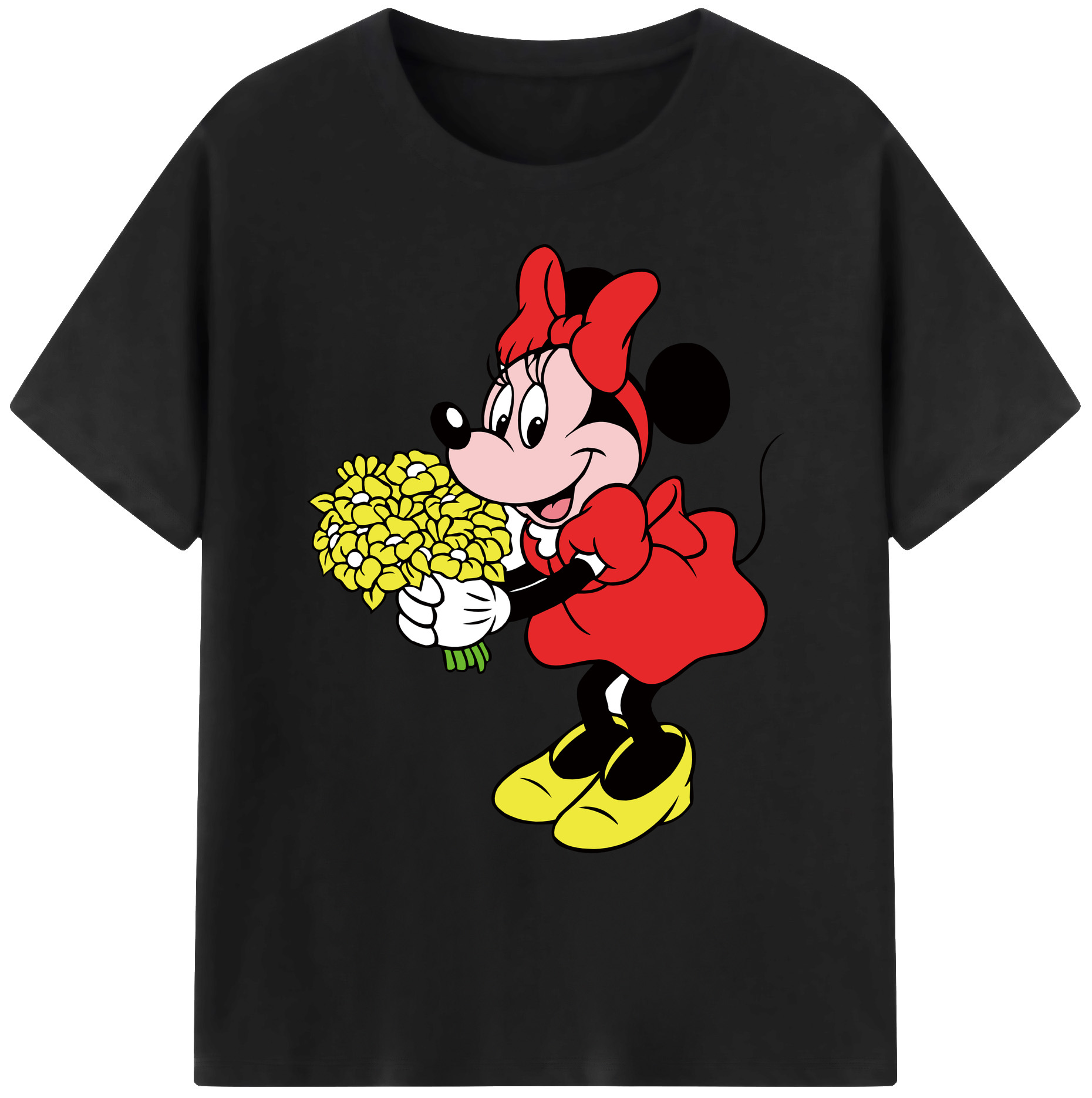 ミッキーマウス Mickey Mouse 綿100％ メンズ半袖Tシャツ｜肌触りやわらか＆通気性
