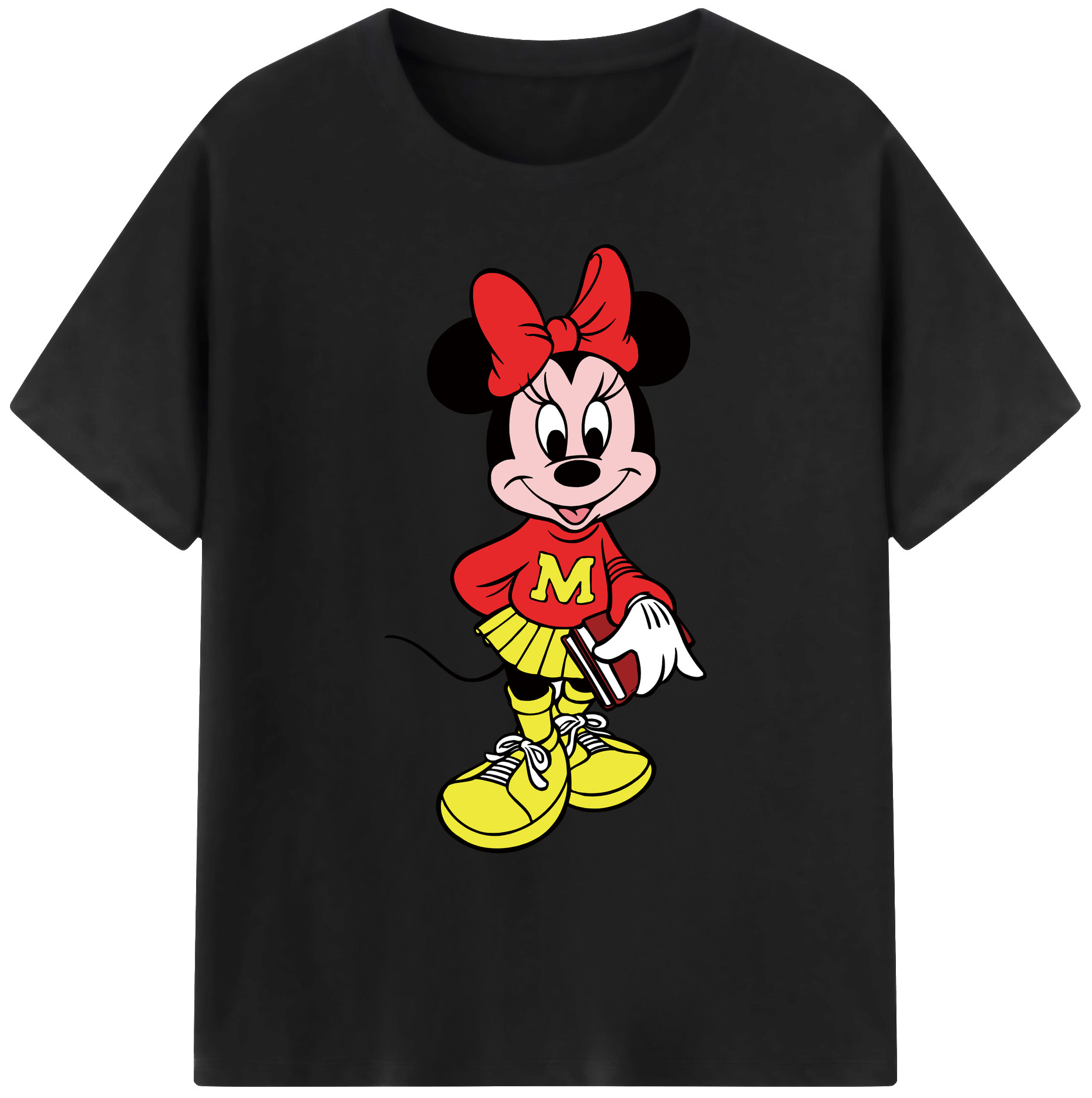ミッキーマウス Mickey Mouse 綿100％ メンズ半袖Tシャツ｜肌触りやわらか＆通気性