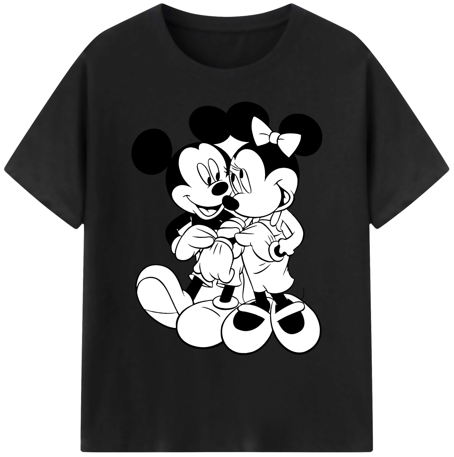 ミッキーマウス Mickey Mouse 綿100％ メンズ半袖Tシャツ｜肌触りやわらか＆通気性