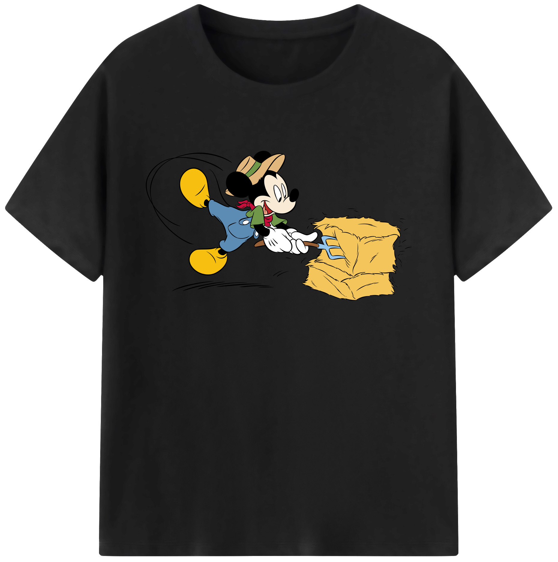 ミッキーマウス Mickey Mouse 綿100％ メンズ半袖Tシャツ｜肌触りやわらか＆通気性