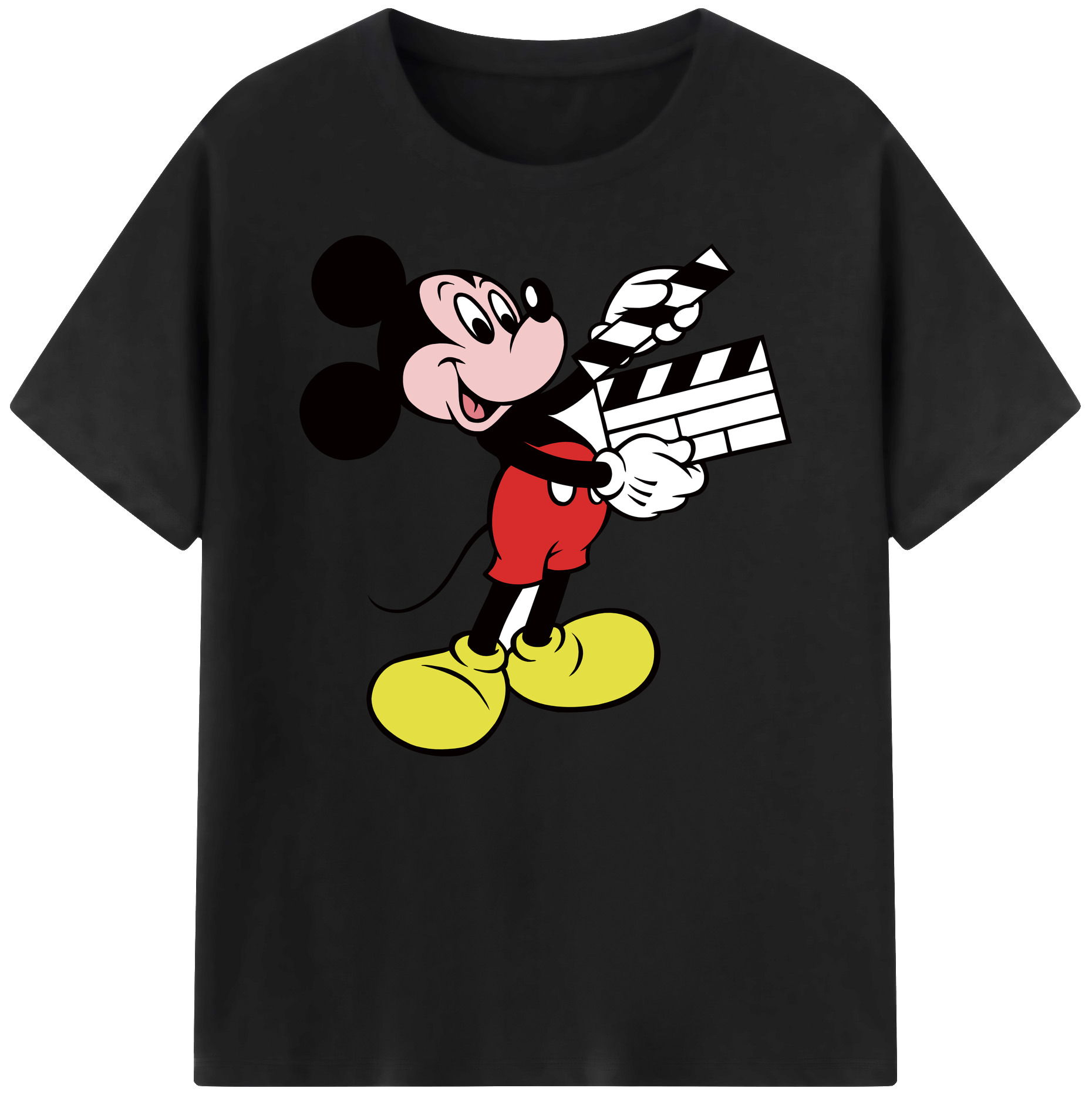ミッキーマウス Mickey Mouse 綿100％ メンズ半袖Tシャツ｜肌触りやわらか＆通気性