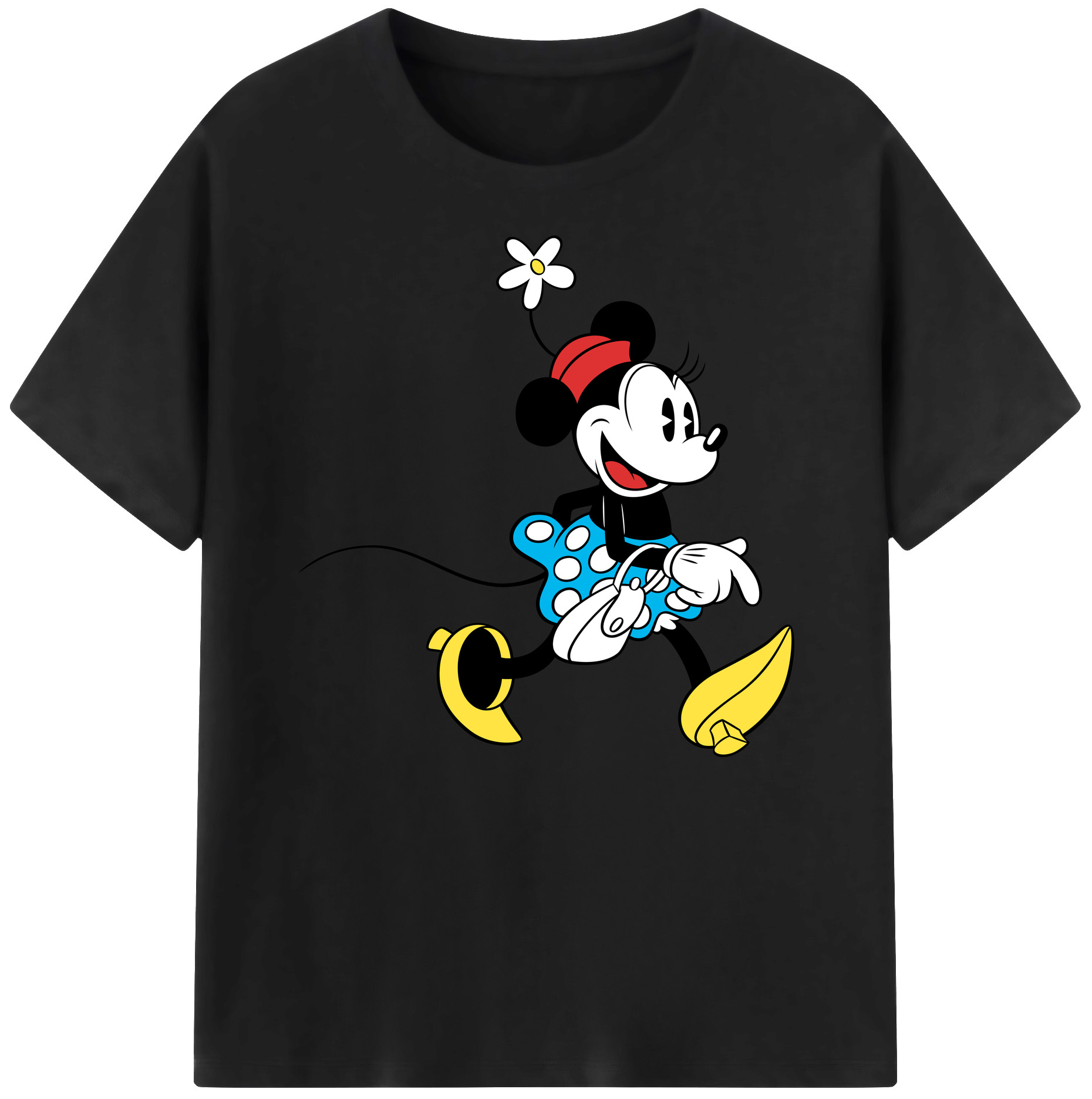 ミッキーマウス Mickey Mouse 綿100％ メンズ半袖Tシャツ｜肌触りやわらか＆通気性