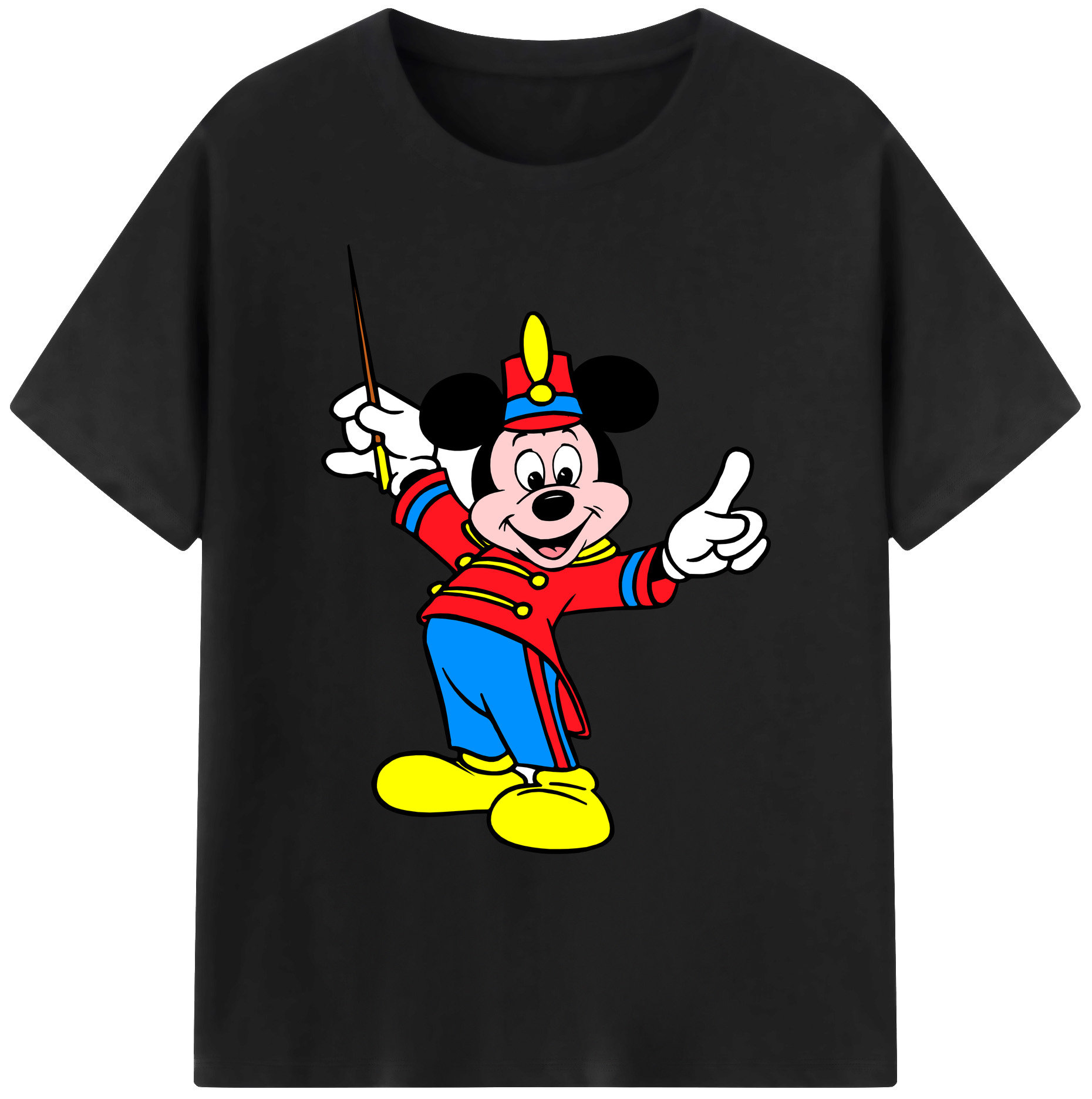ミッキーマウス Mickey Mouse 綿100％ メンズ半袖Tシャツ｜肌触りやわらか＆通気性
